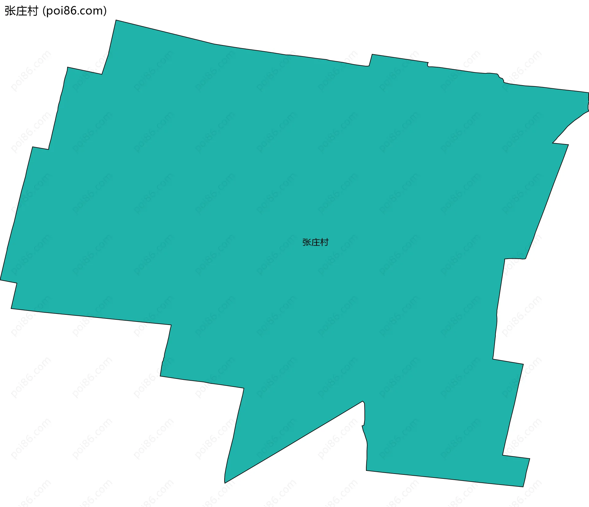 张庄村边界地图
