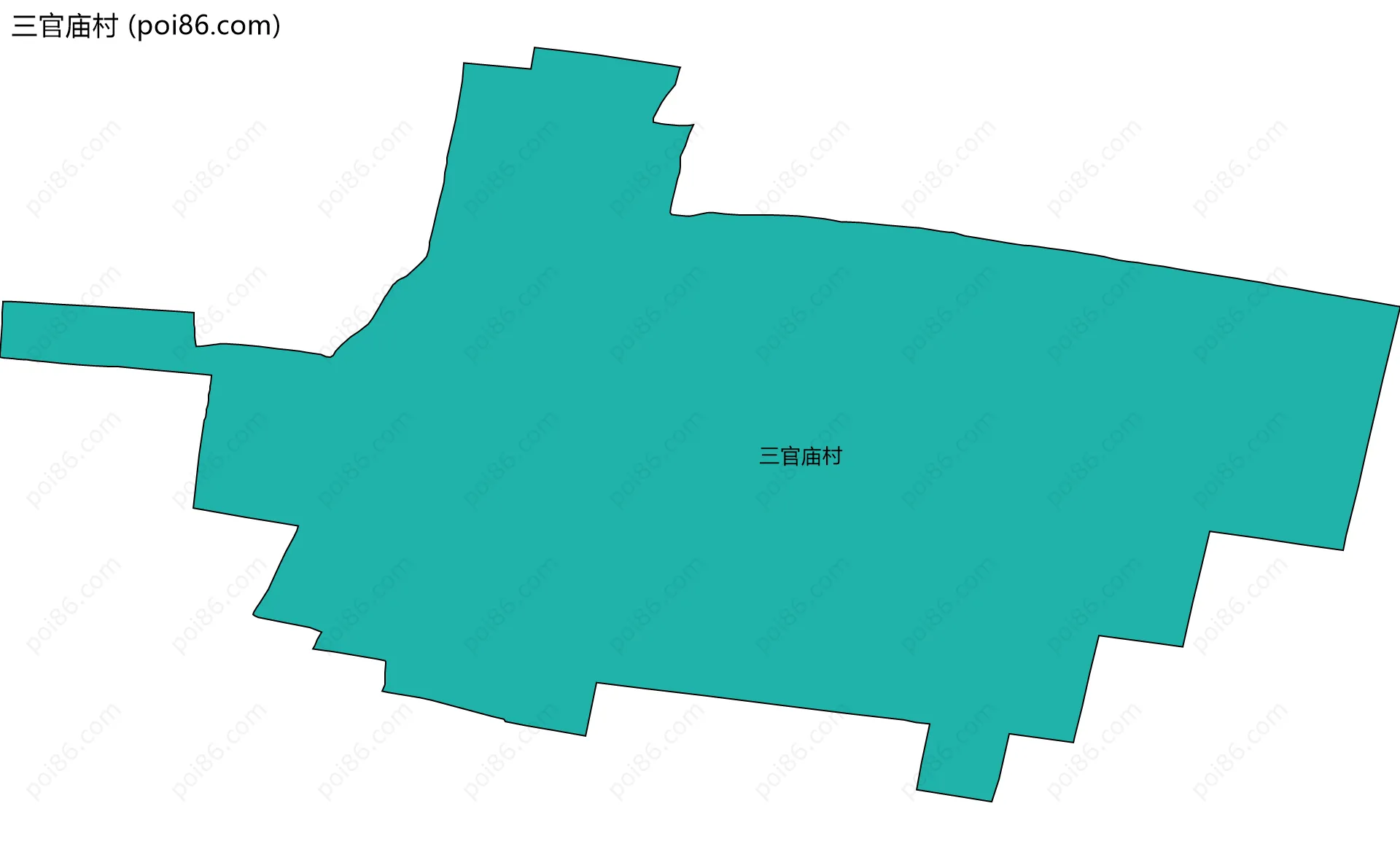 三官庙村边界地图