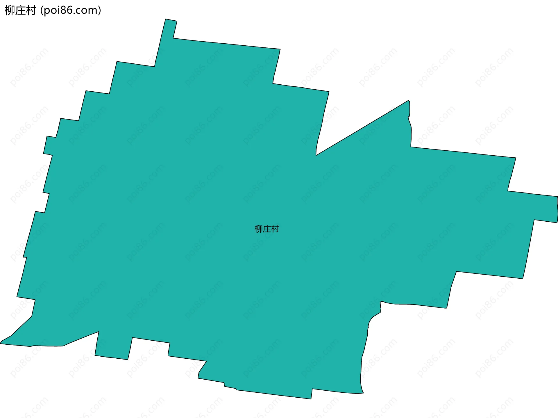 柳庄村边界地图