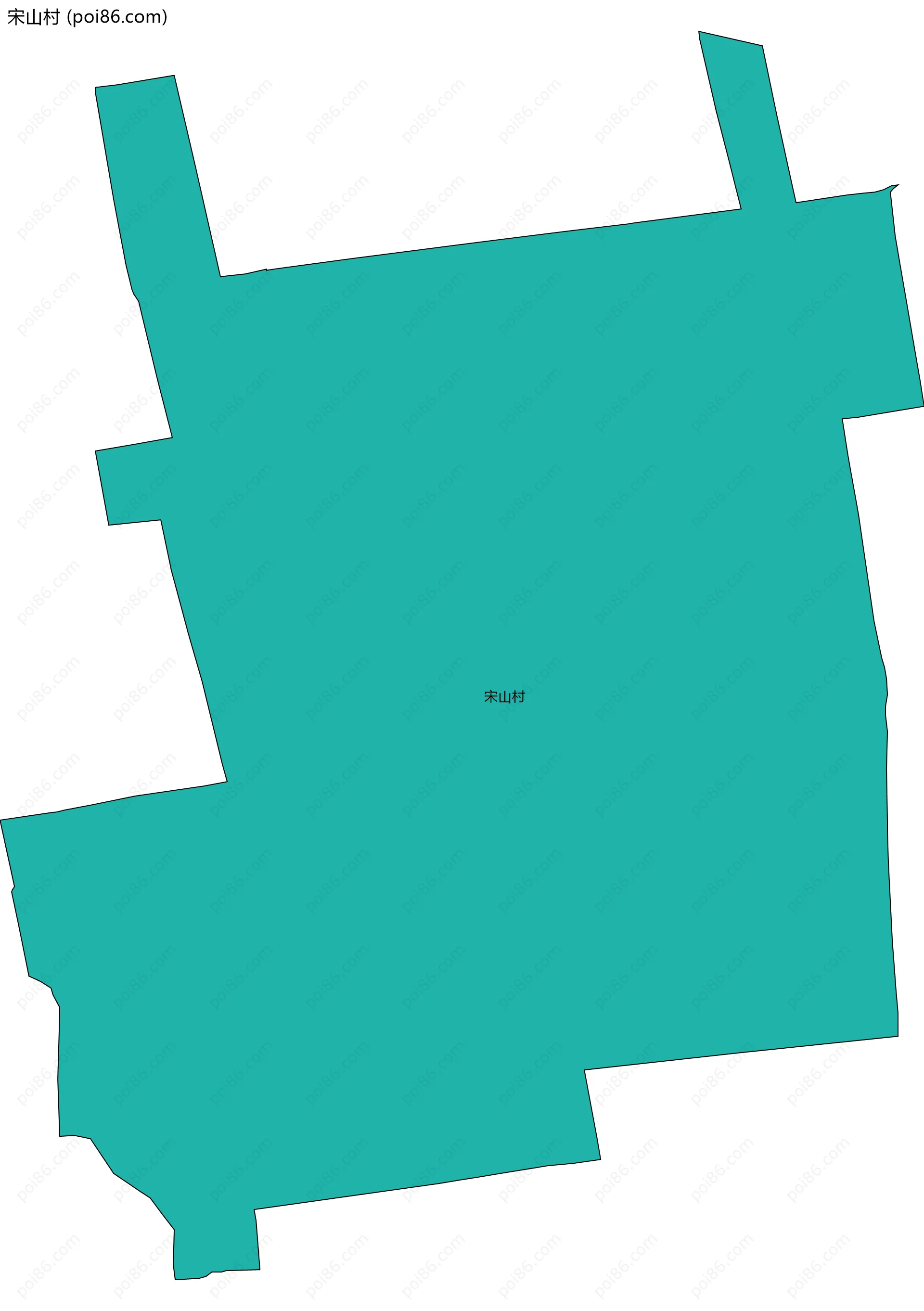 宋山村边界地图