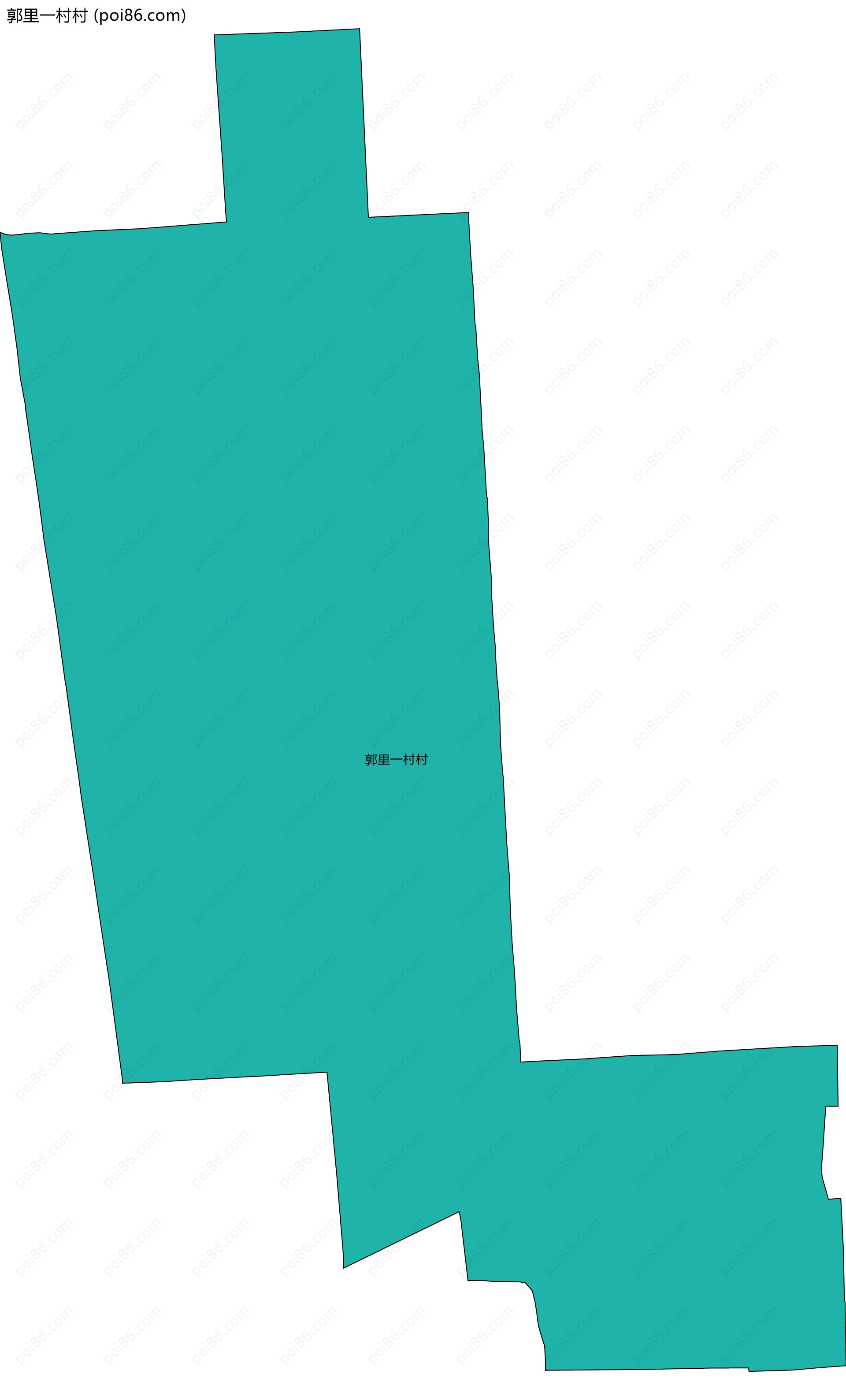 郭里一村村边界地图