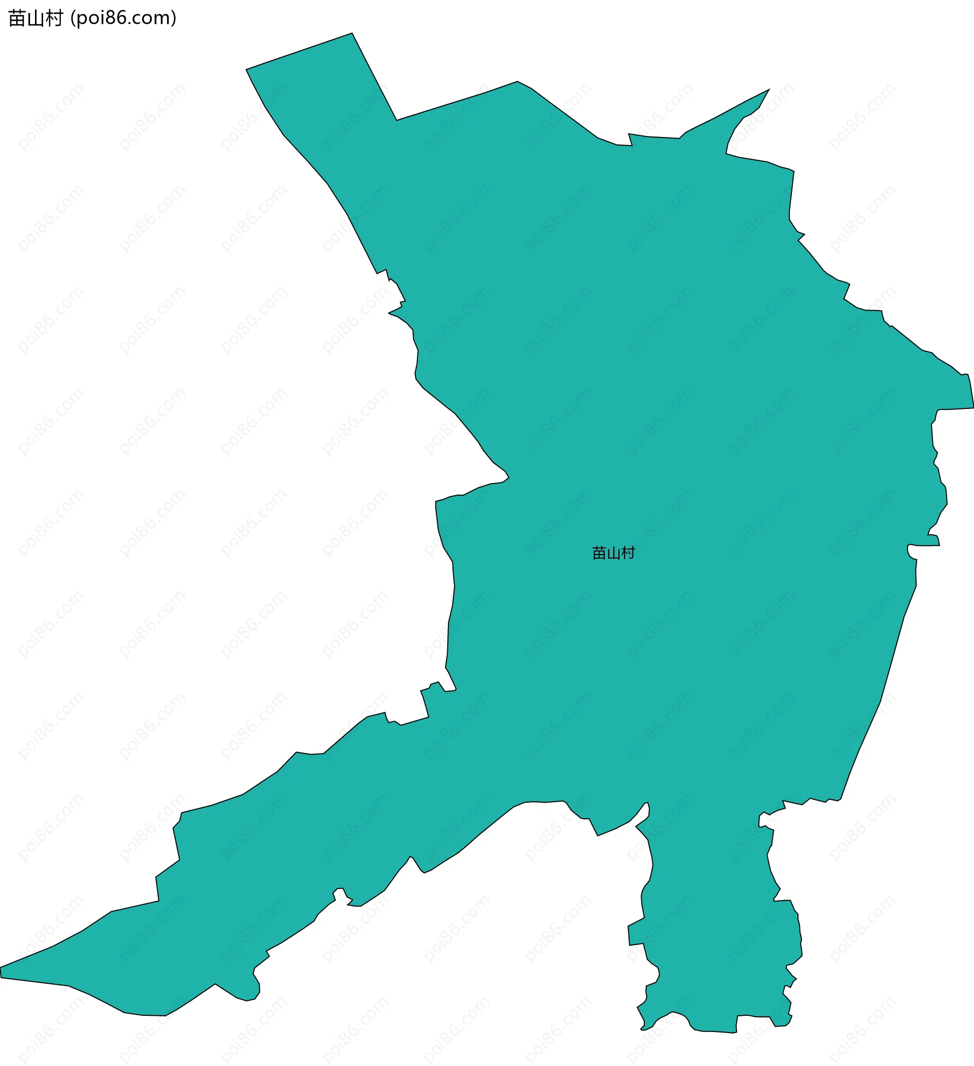苗山村边界地图