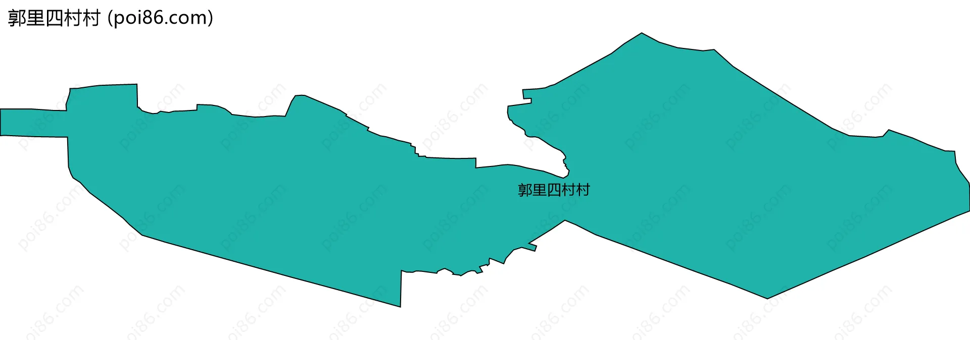 郭里四村村边界地图