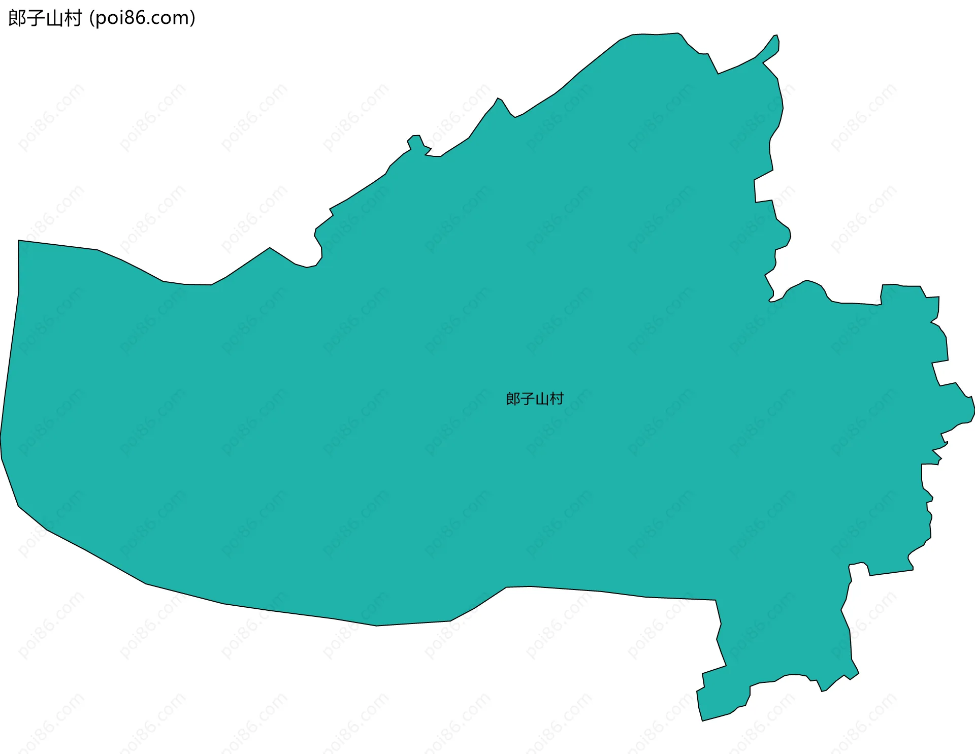 郎子山村边界地图