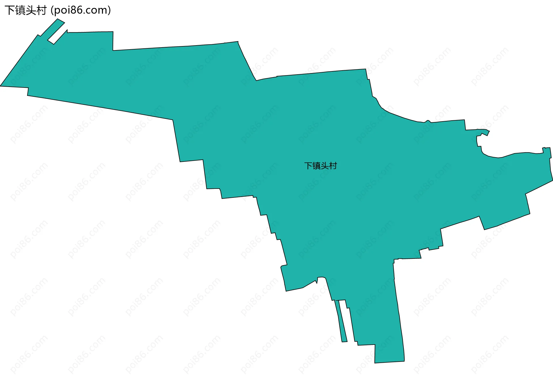 下镇头村边界地图
