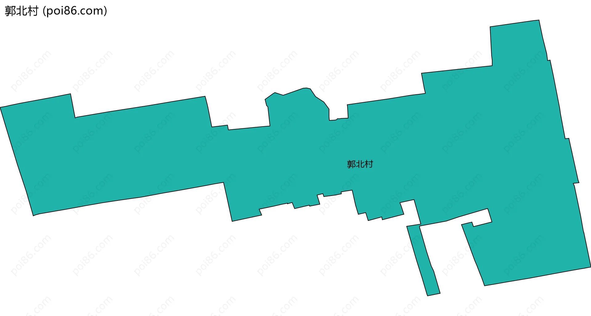 郭北村边界地图