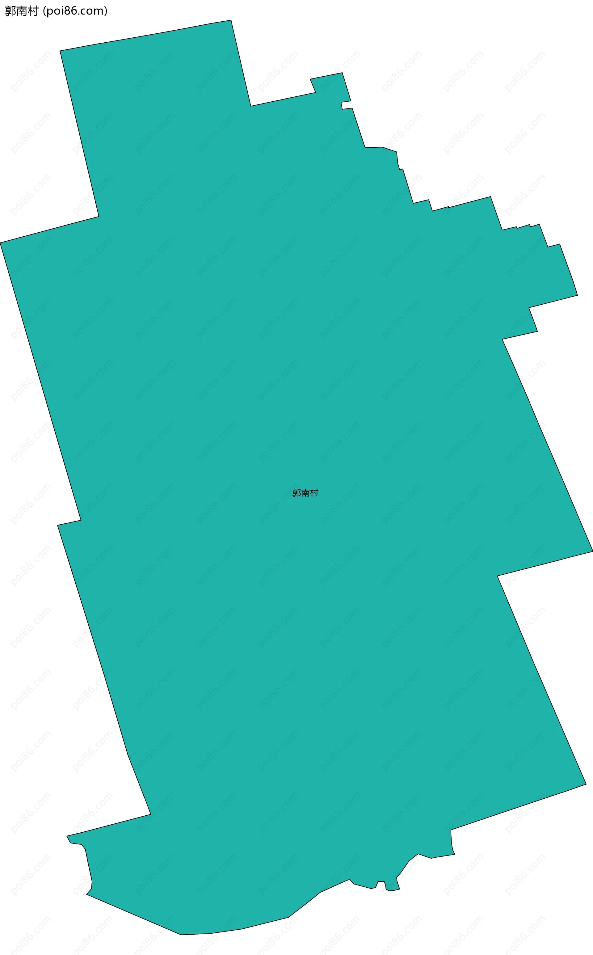 郭南村边界地图