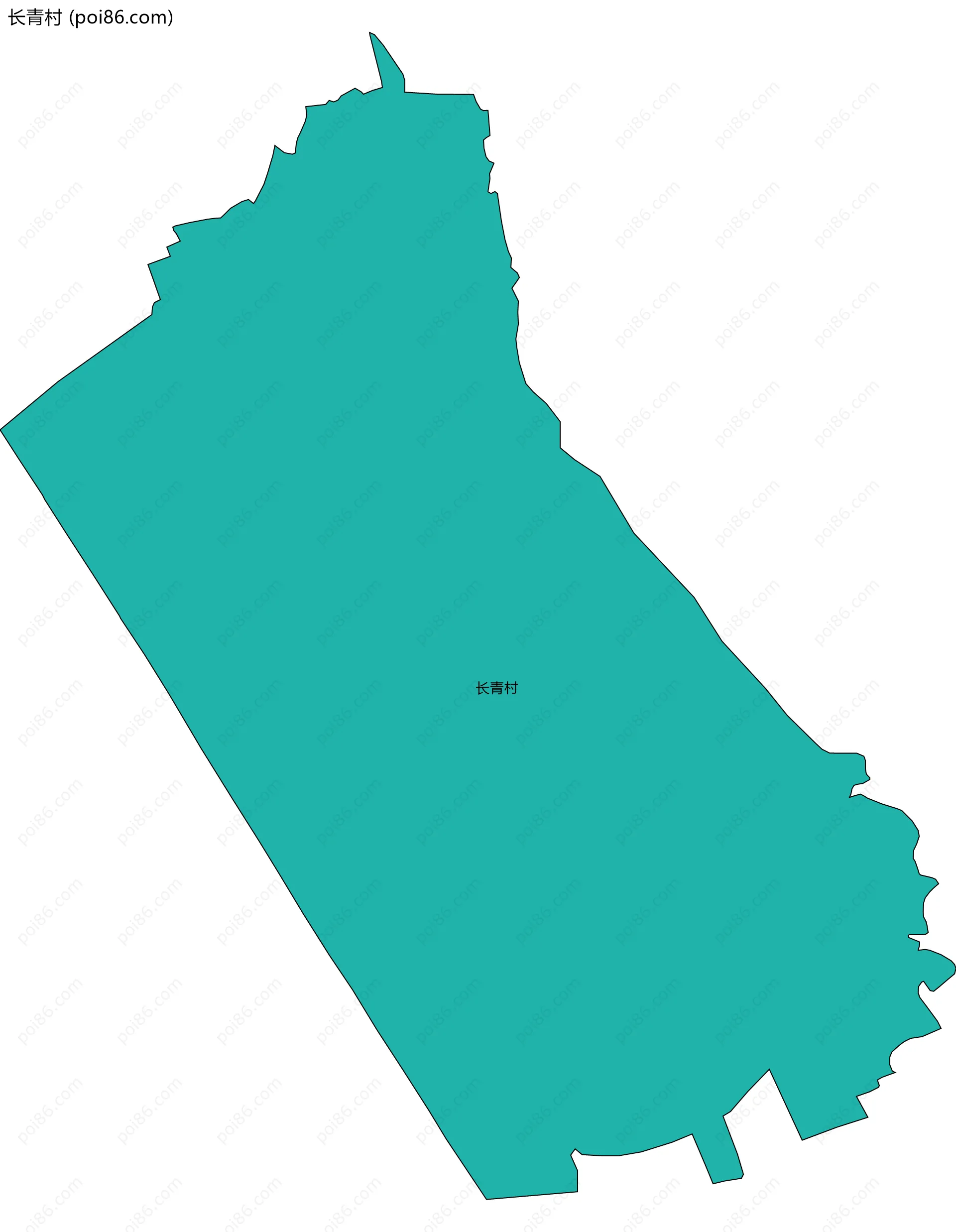 长青村边界地图