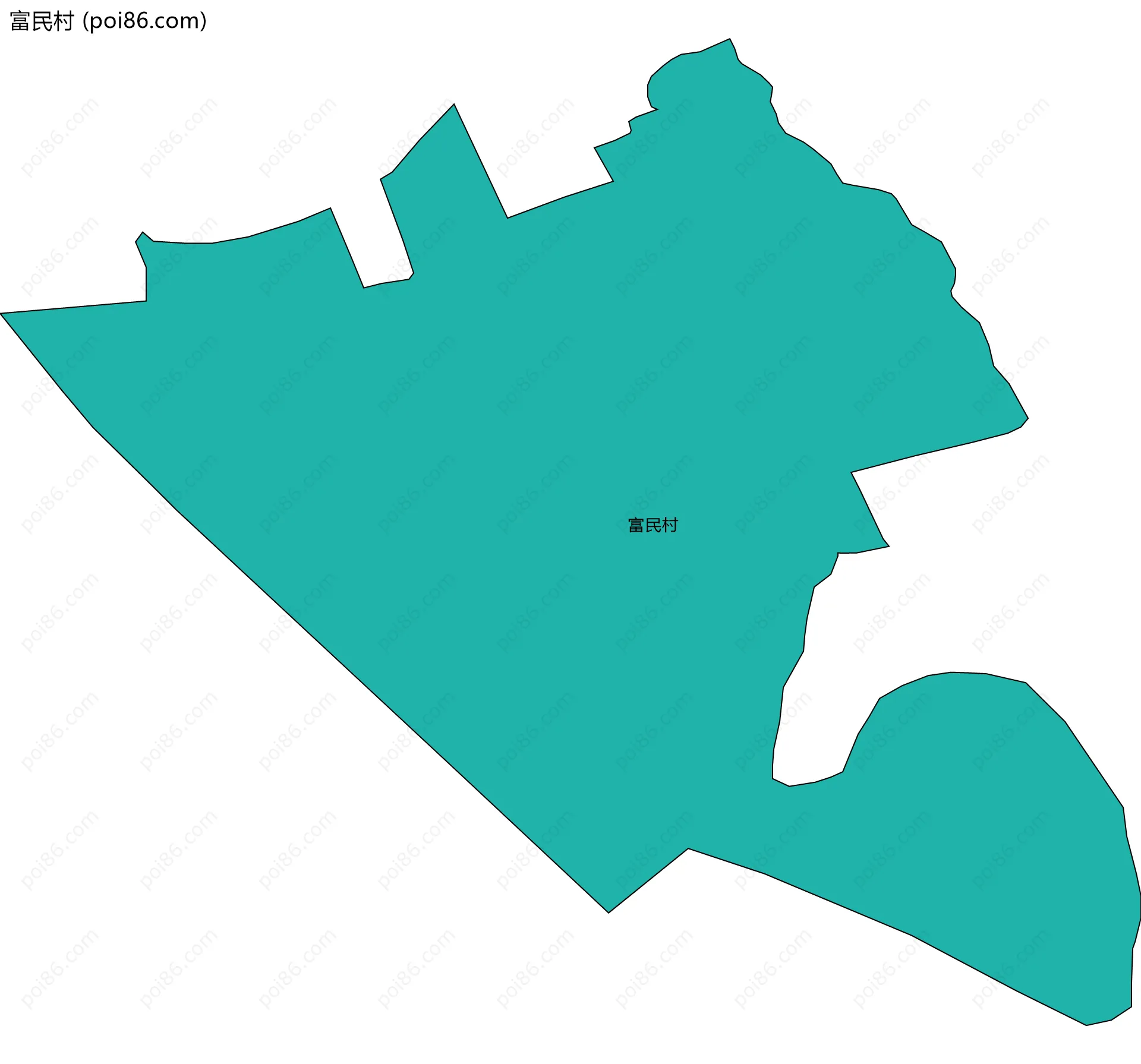 富民村边界地图