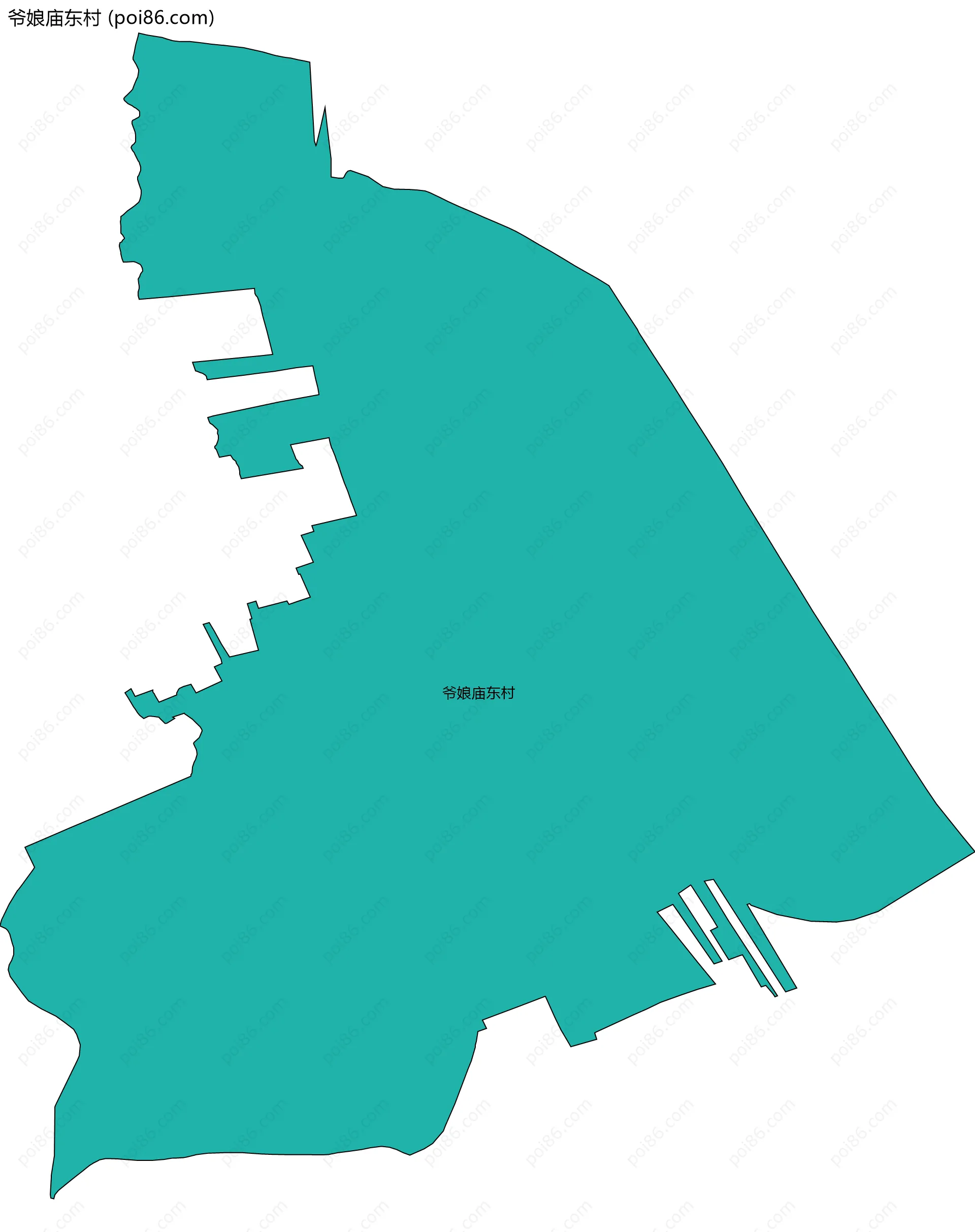 爷娘庙东村边界地图