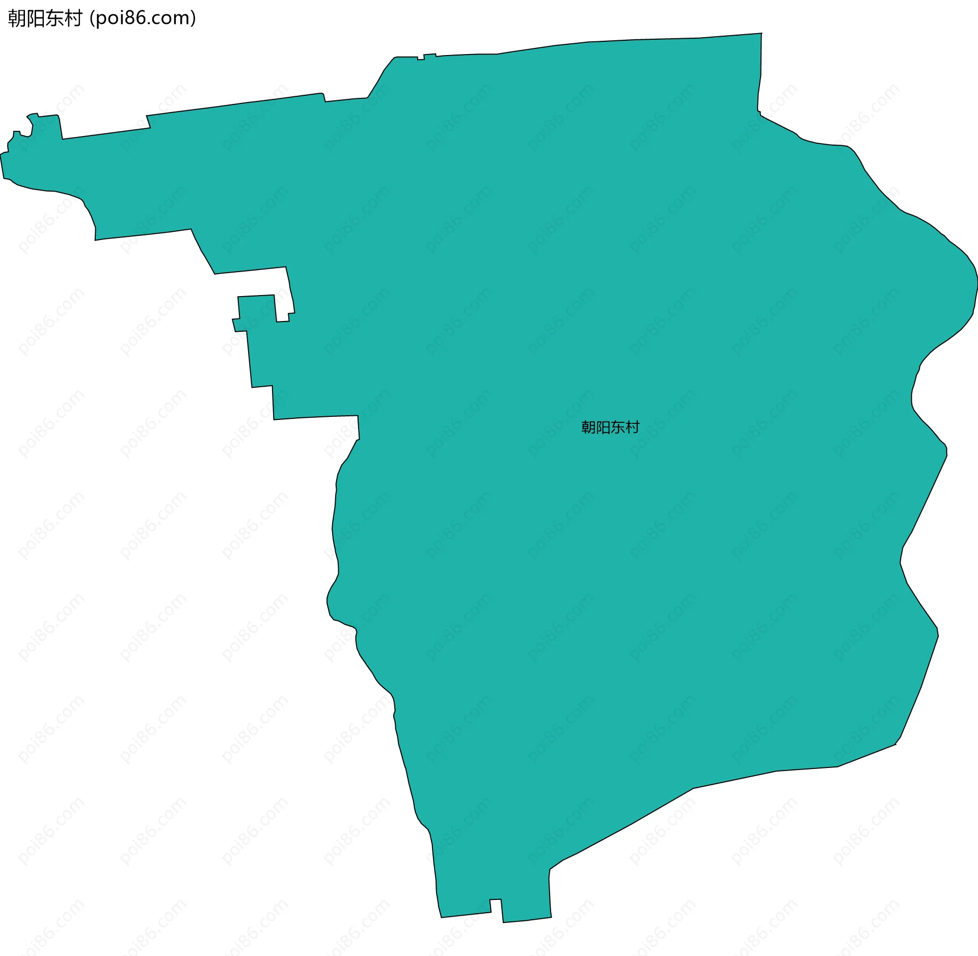 朝阳东村边界地图