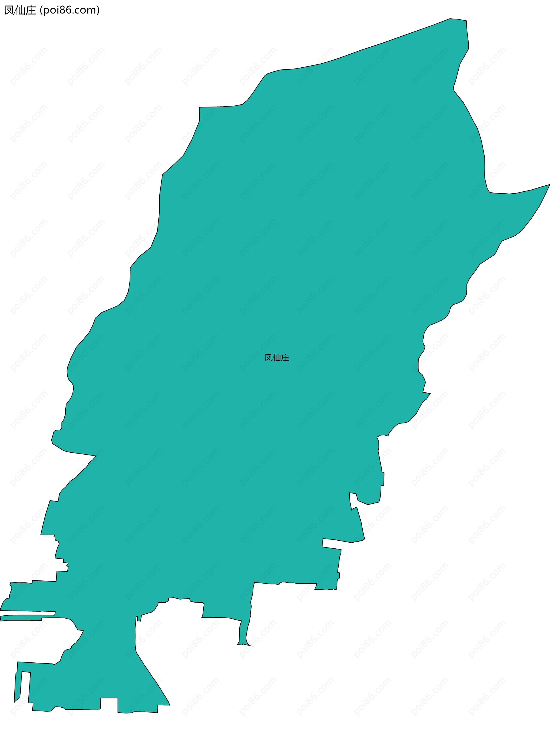 凤仙庄边界地图