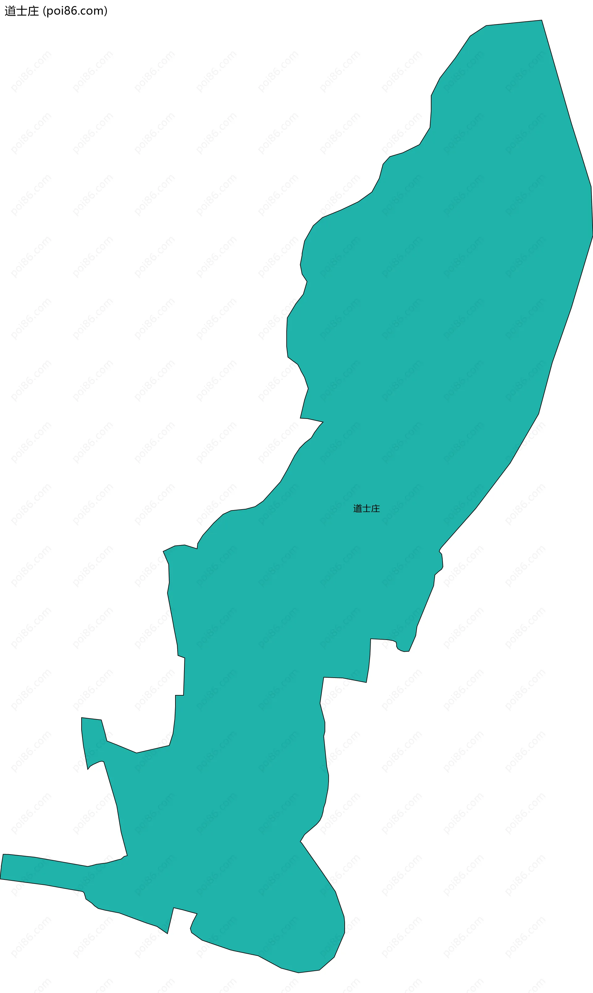 道士庄边界地图