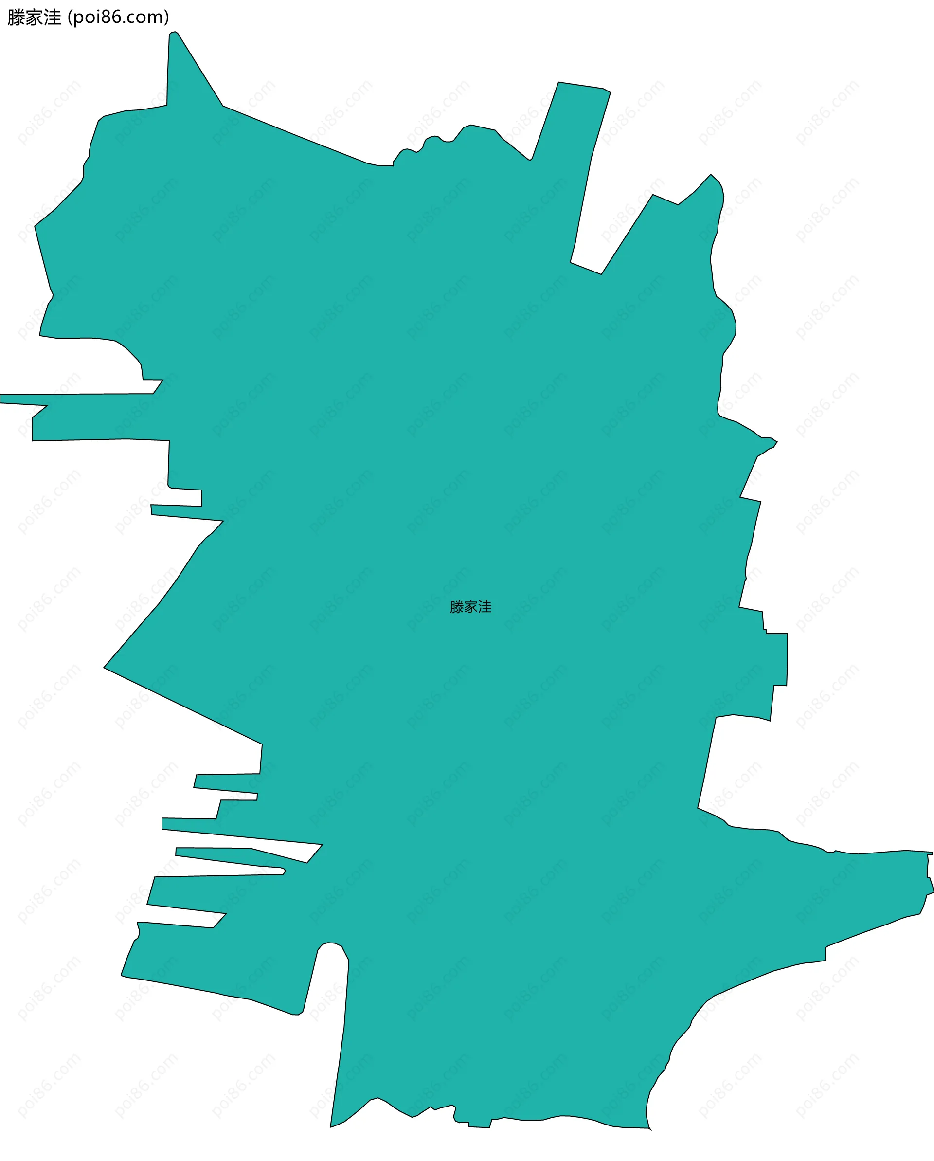 滕家洼边界地图