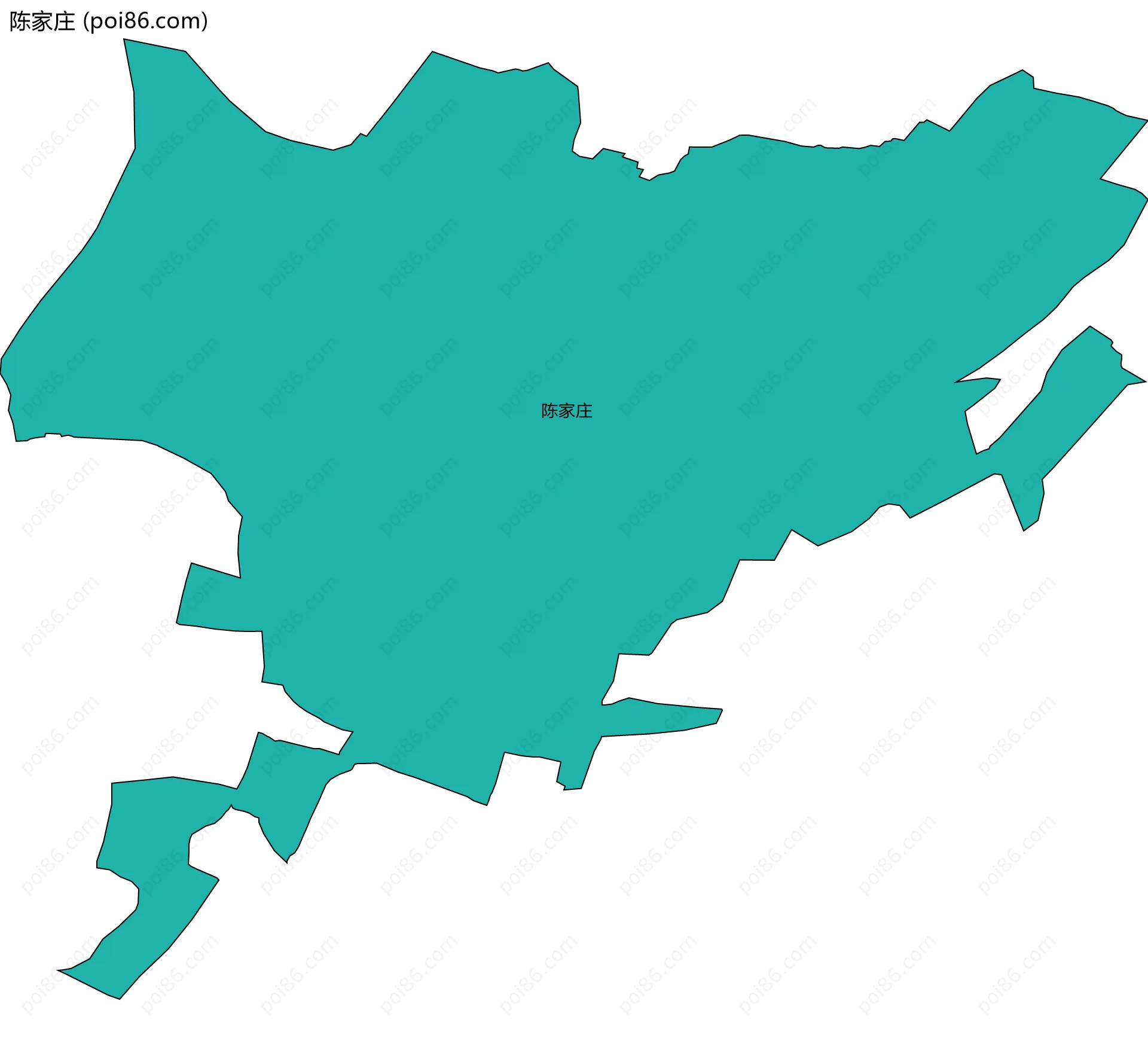 陈家庄边界地图
