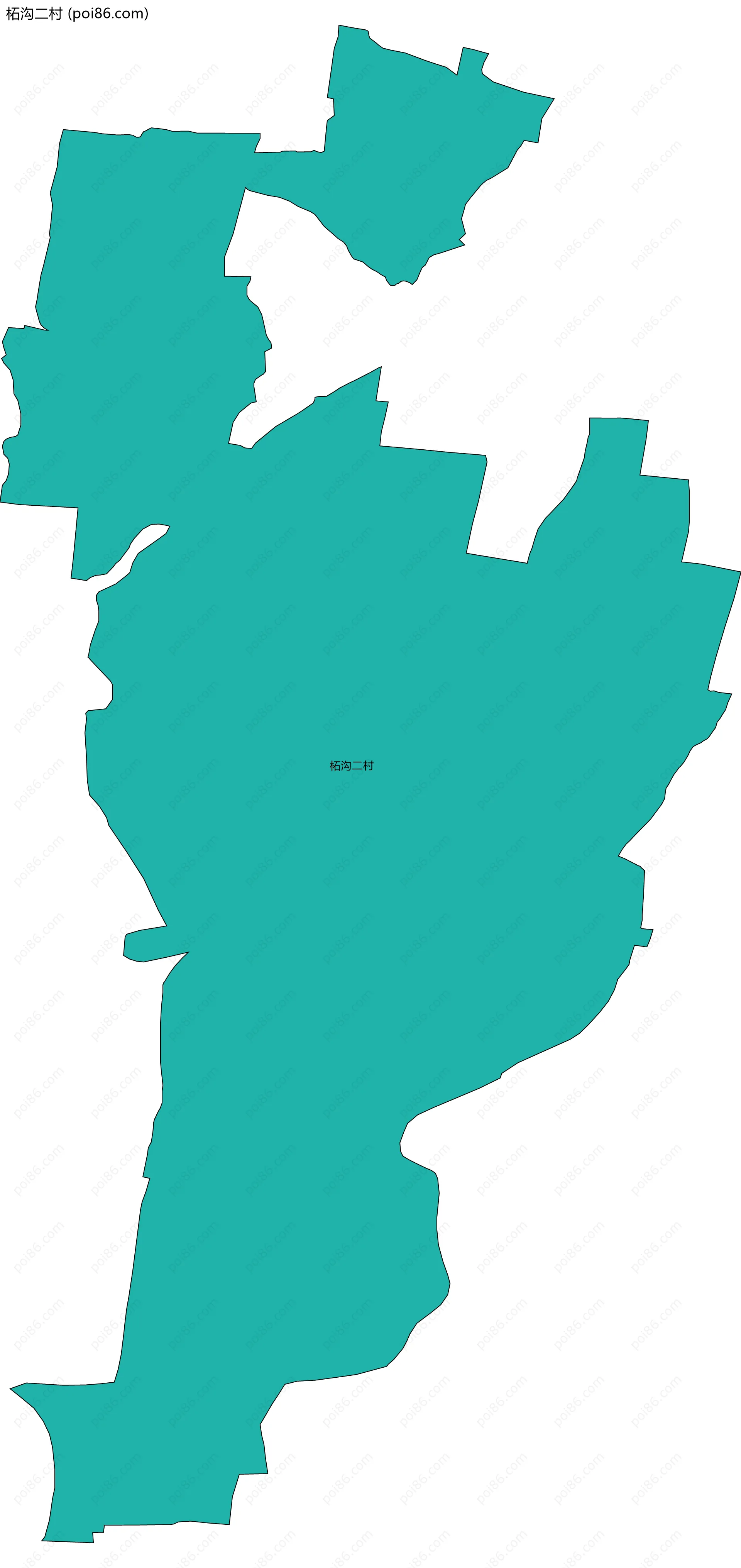 柘沟二村边界地图