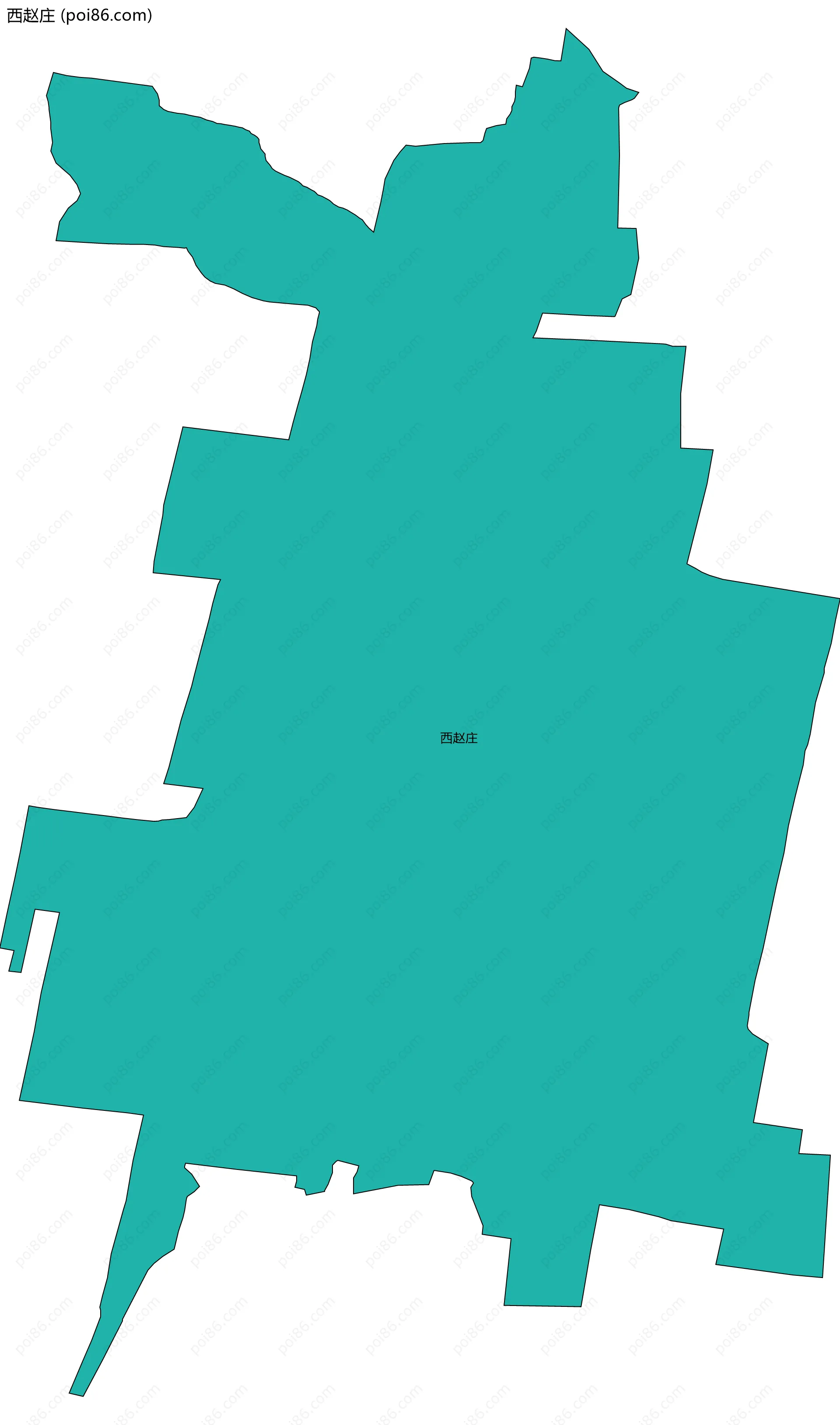 西赵庄边界地图