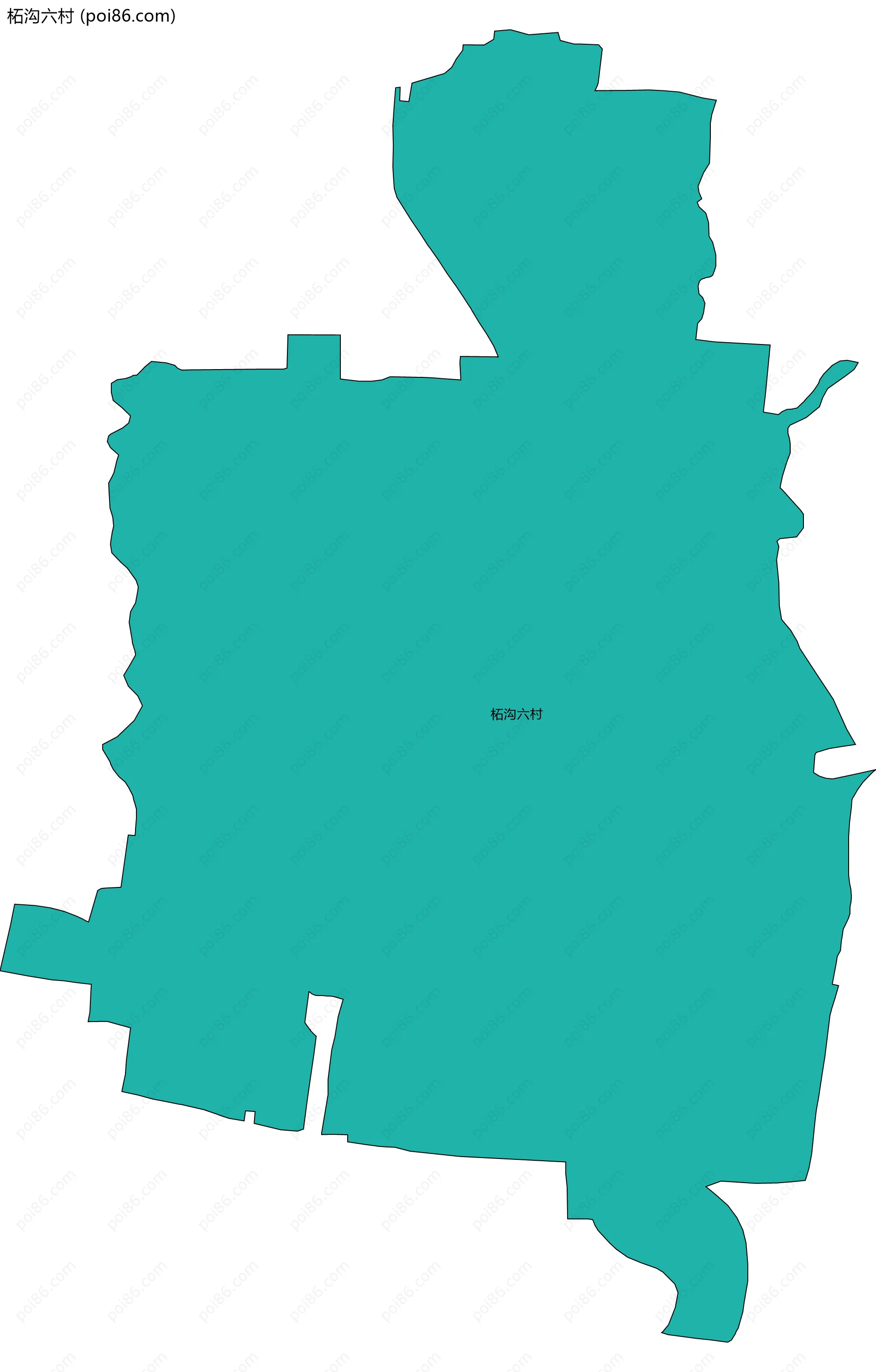 柘沟六村边界地图