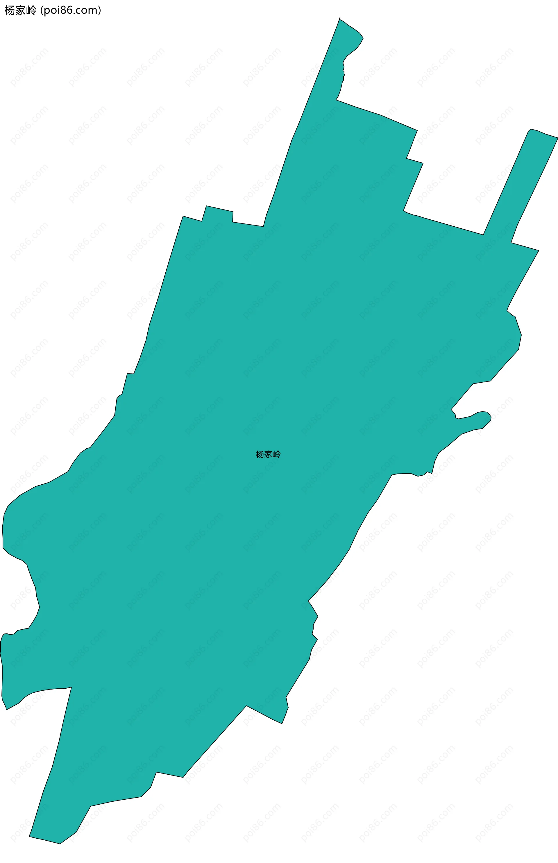 杨家岭边界地图