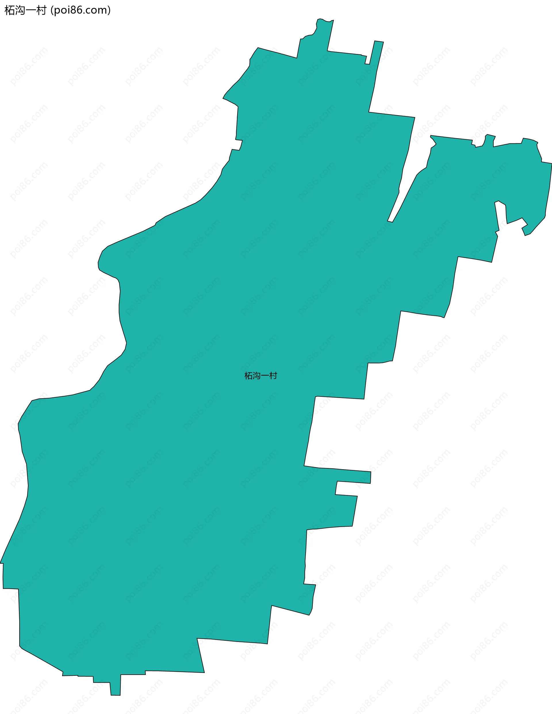 柘沟一村边界地图