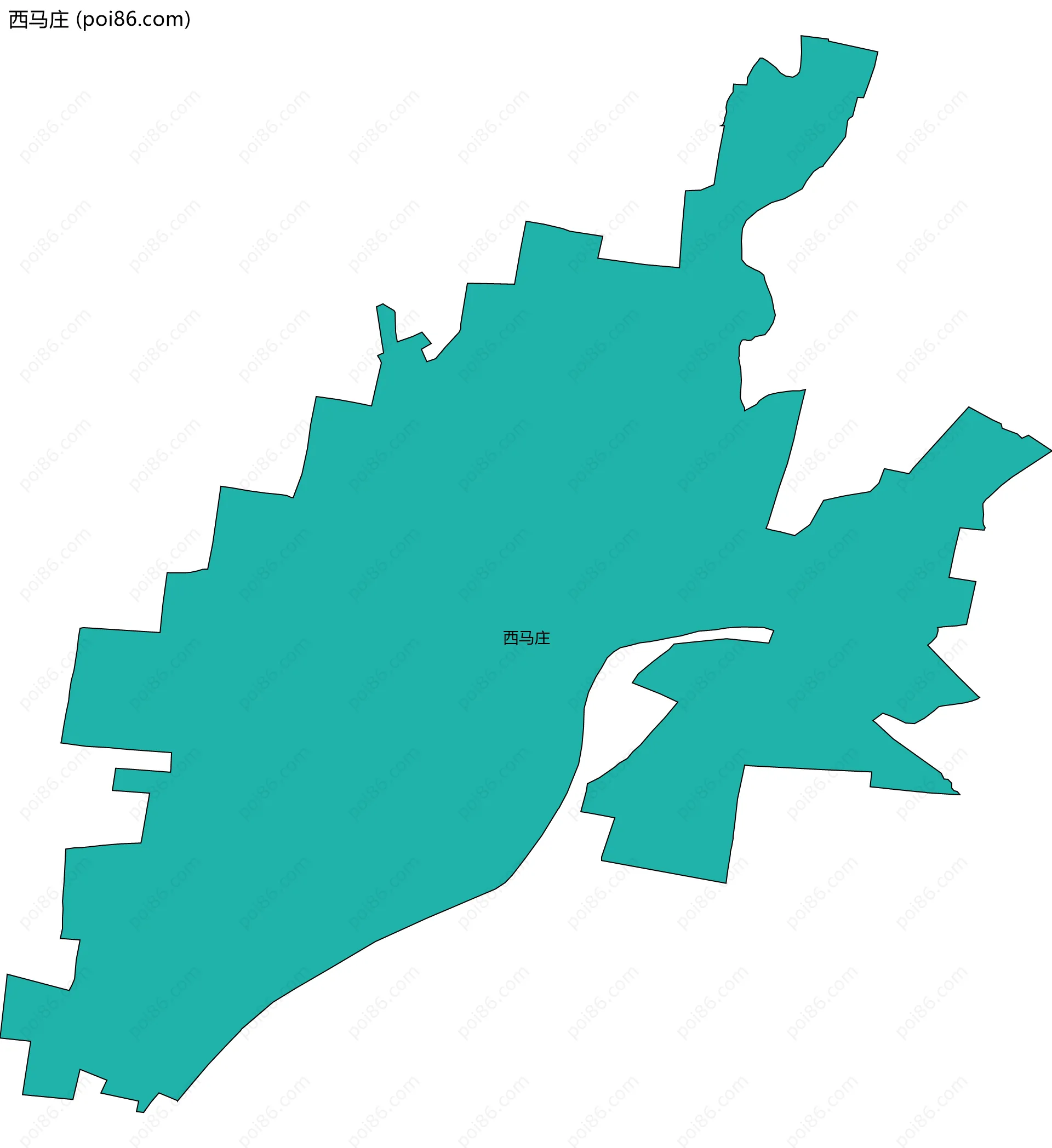 西马庄边界地图
