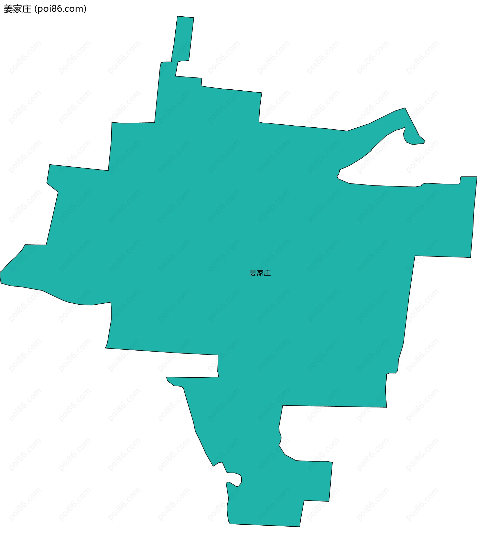 姜家庄边界地图