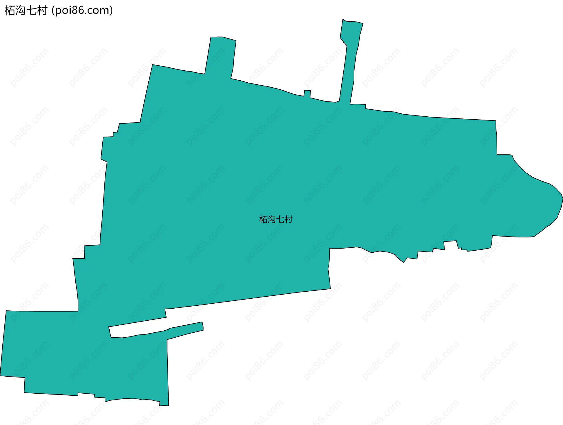 柘沟七村边界地图