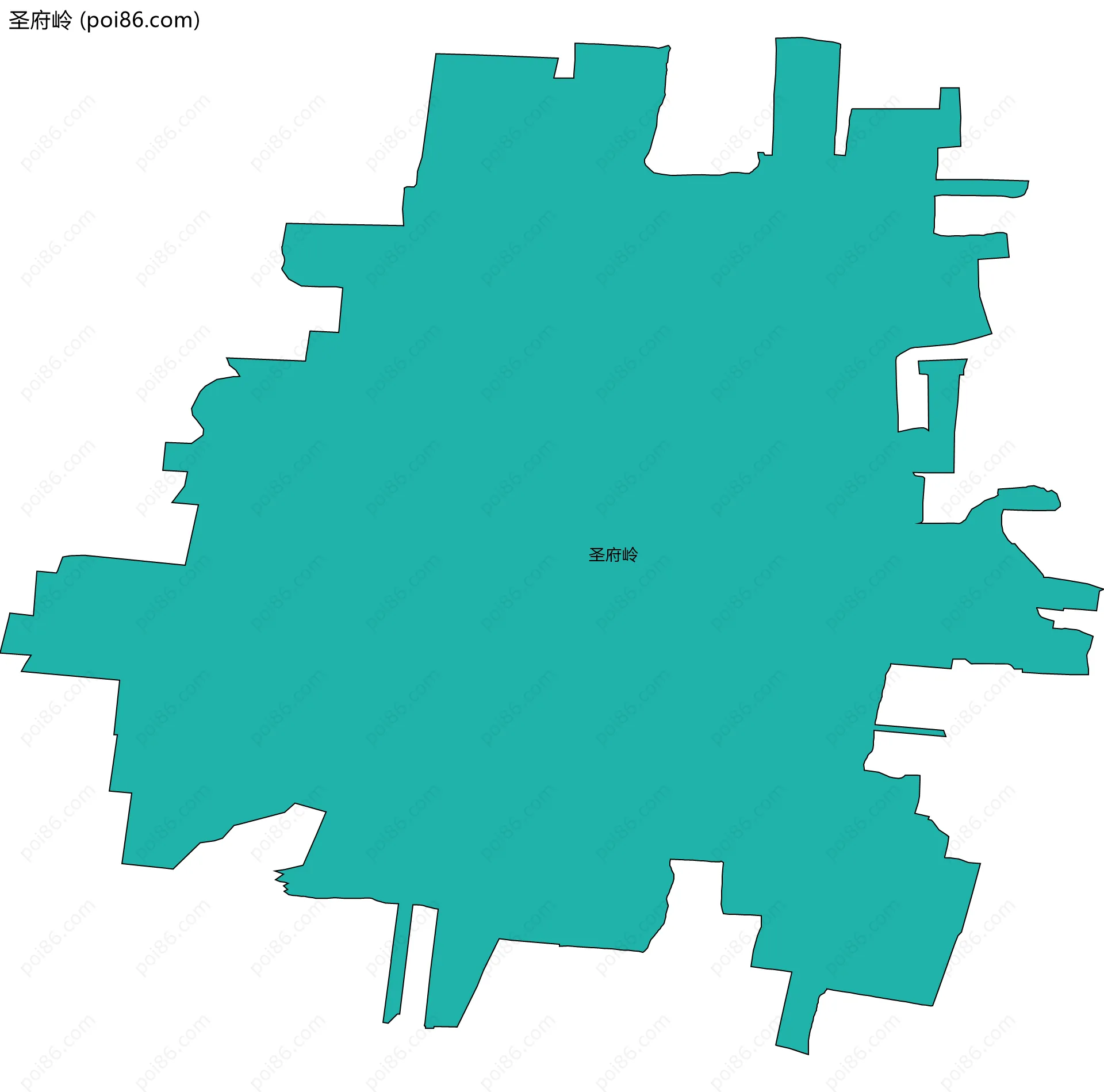 圣府岭边界地图