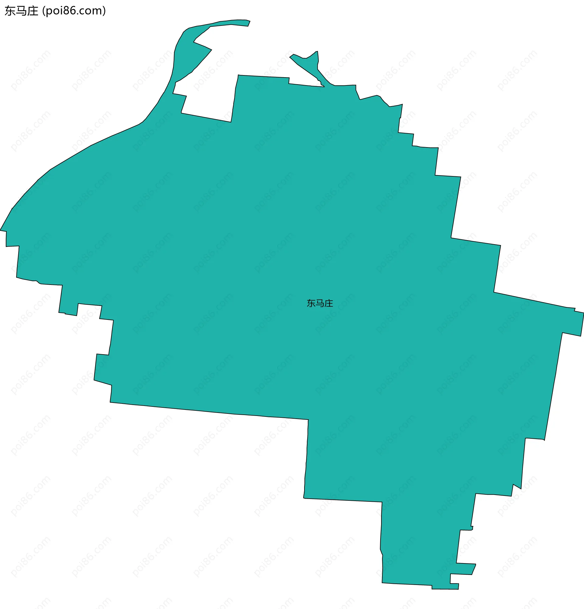 东马庄边界地图