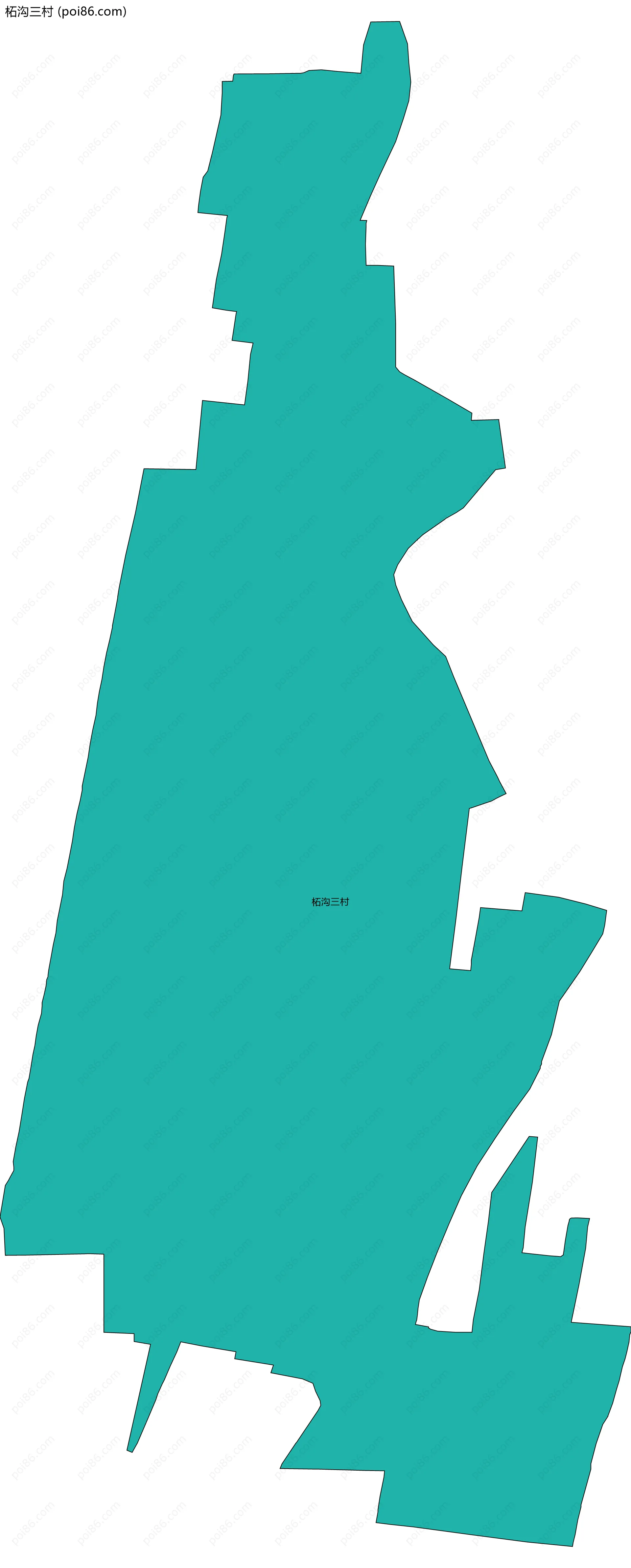 柘沟三村边界地图