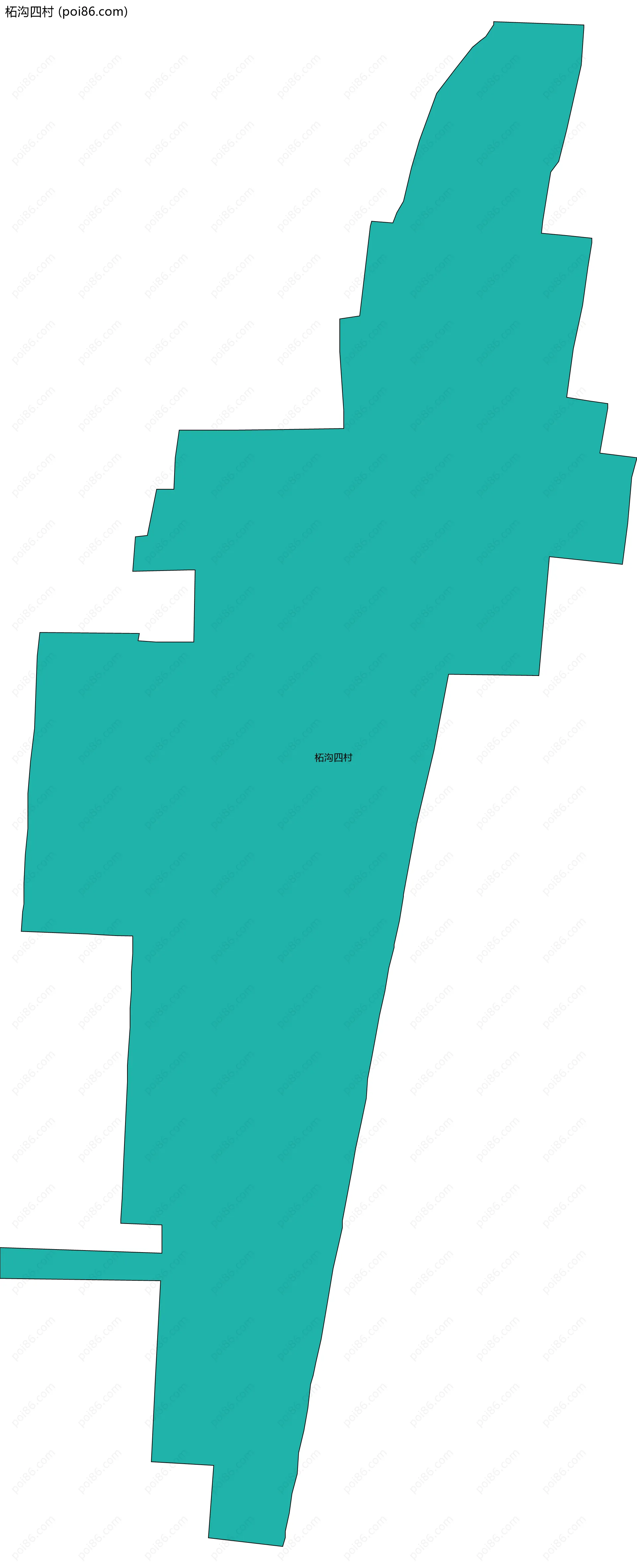 柘沟四村边界地图