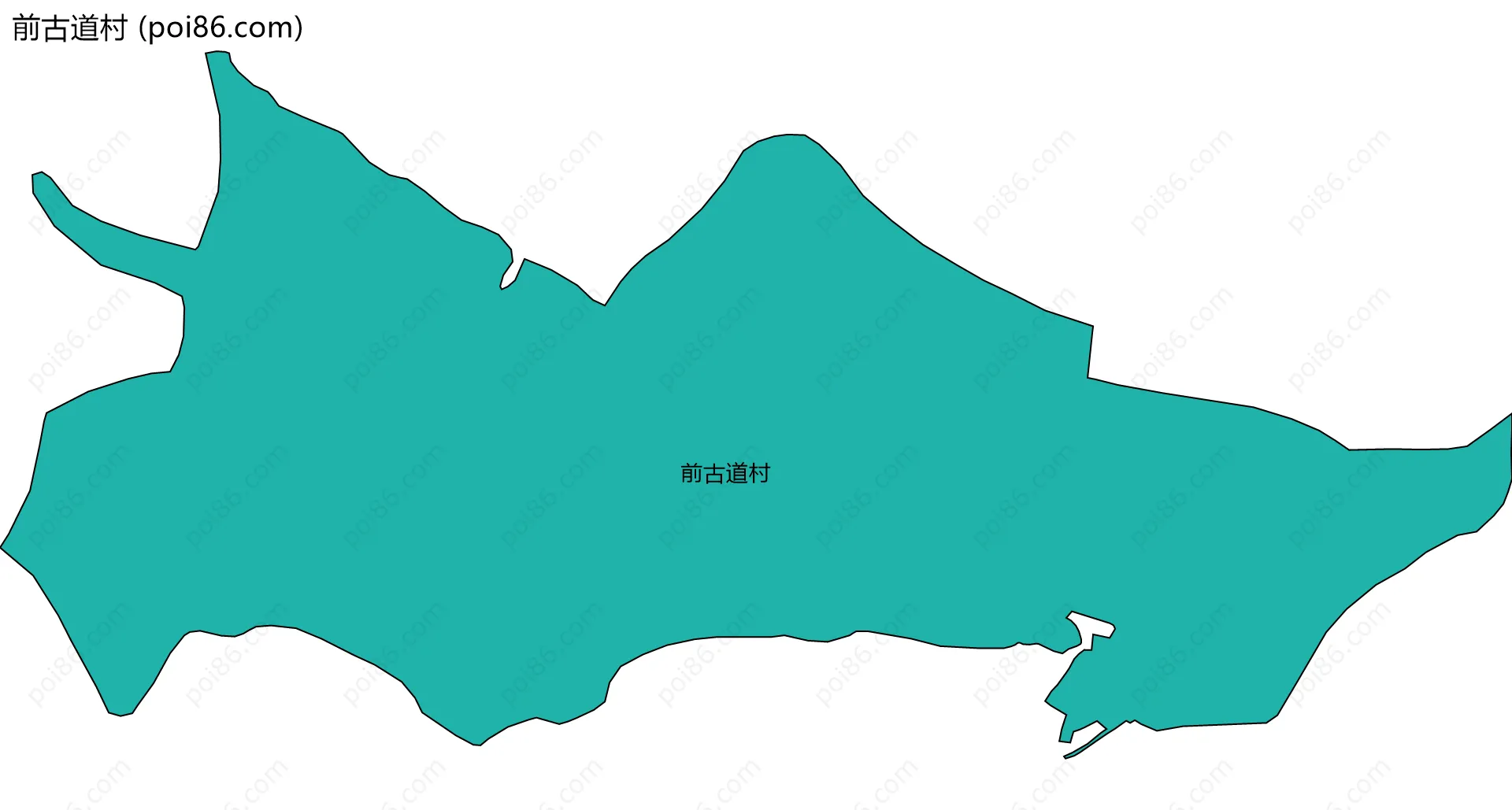 前古道村边界地图