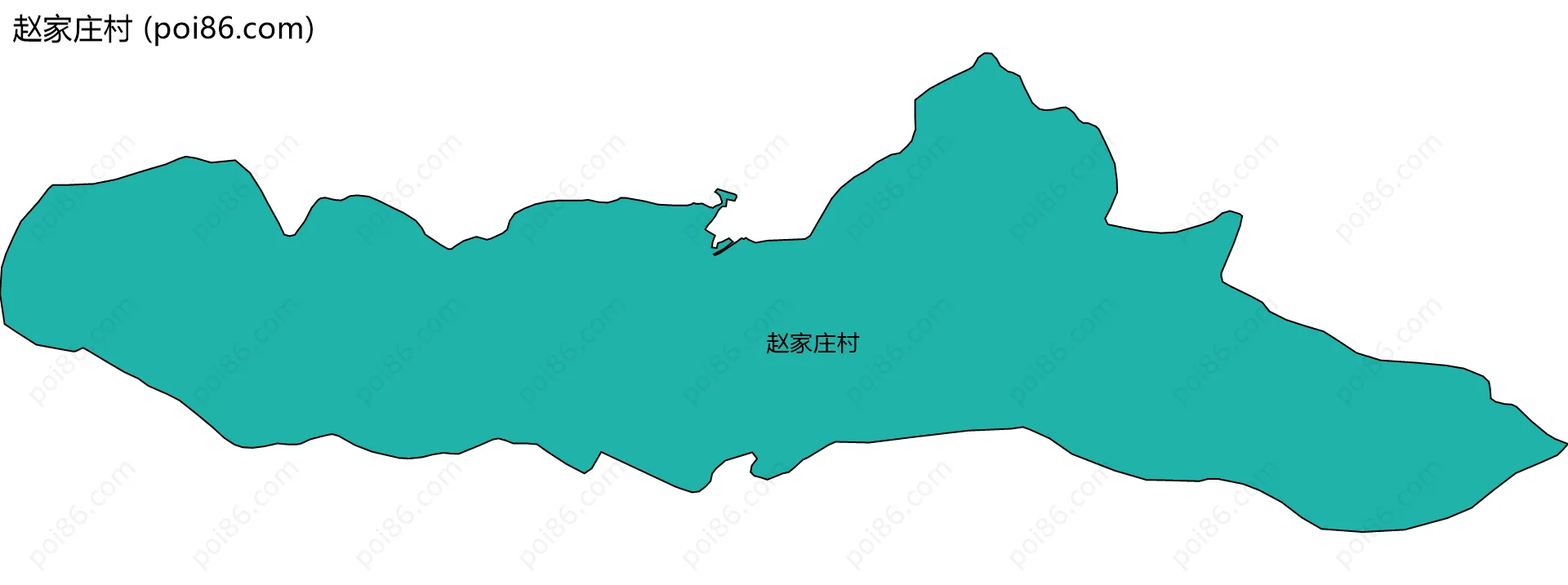 赵家庄村边界地图