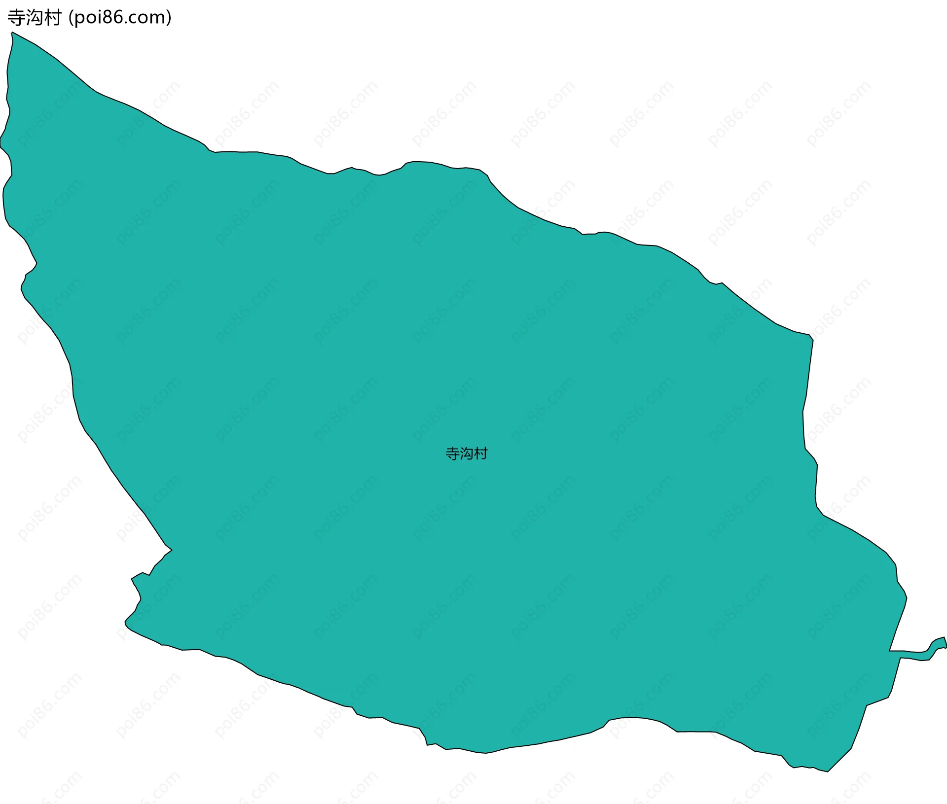 寺沟村边界地图