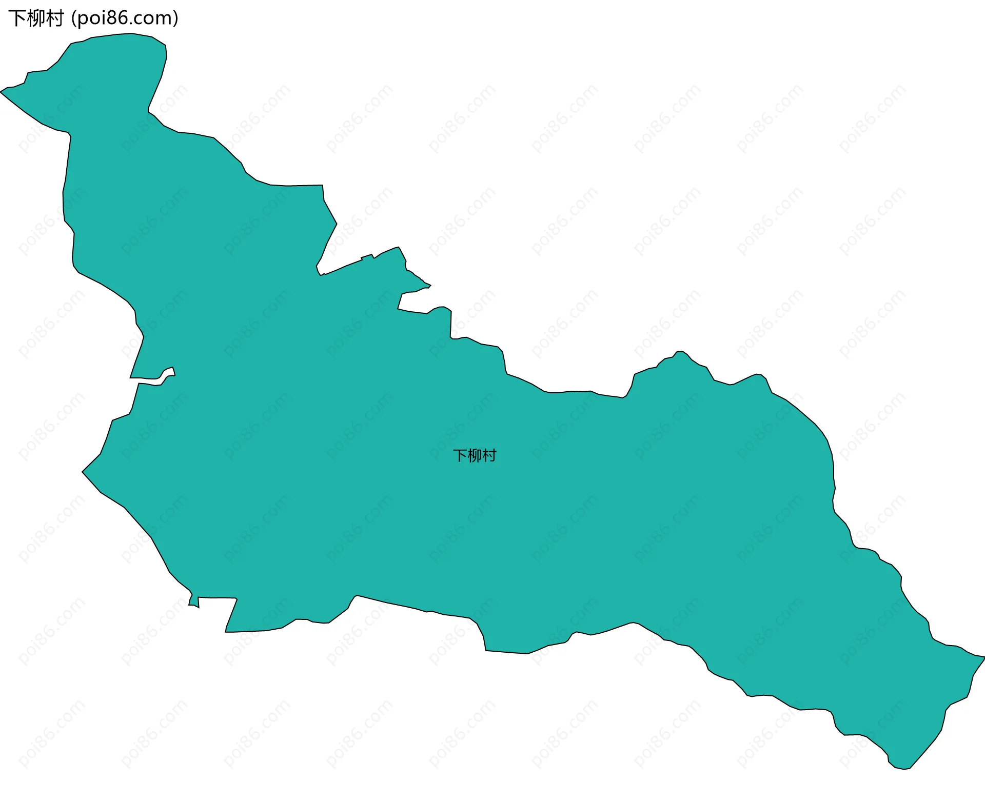 下柳村边界地图