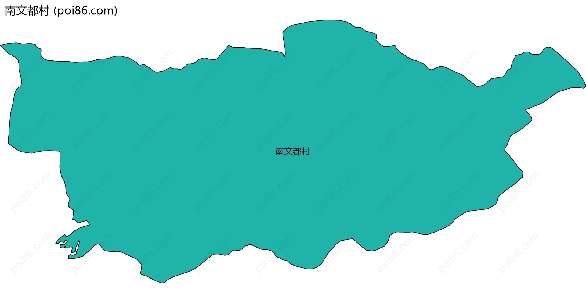 南文都村边界地图