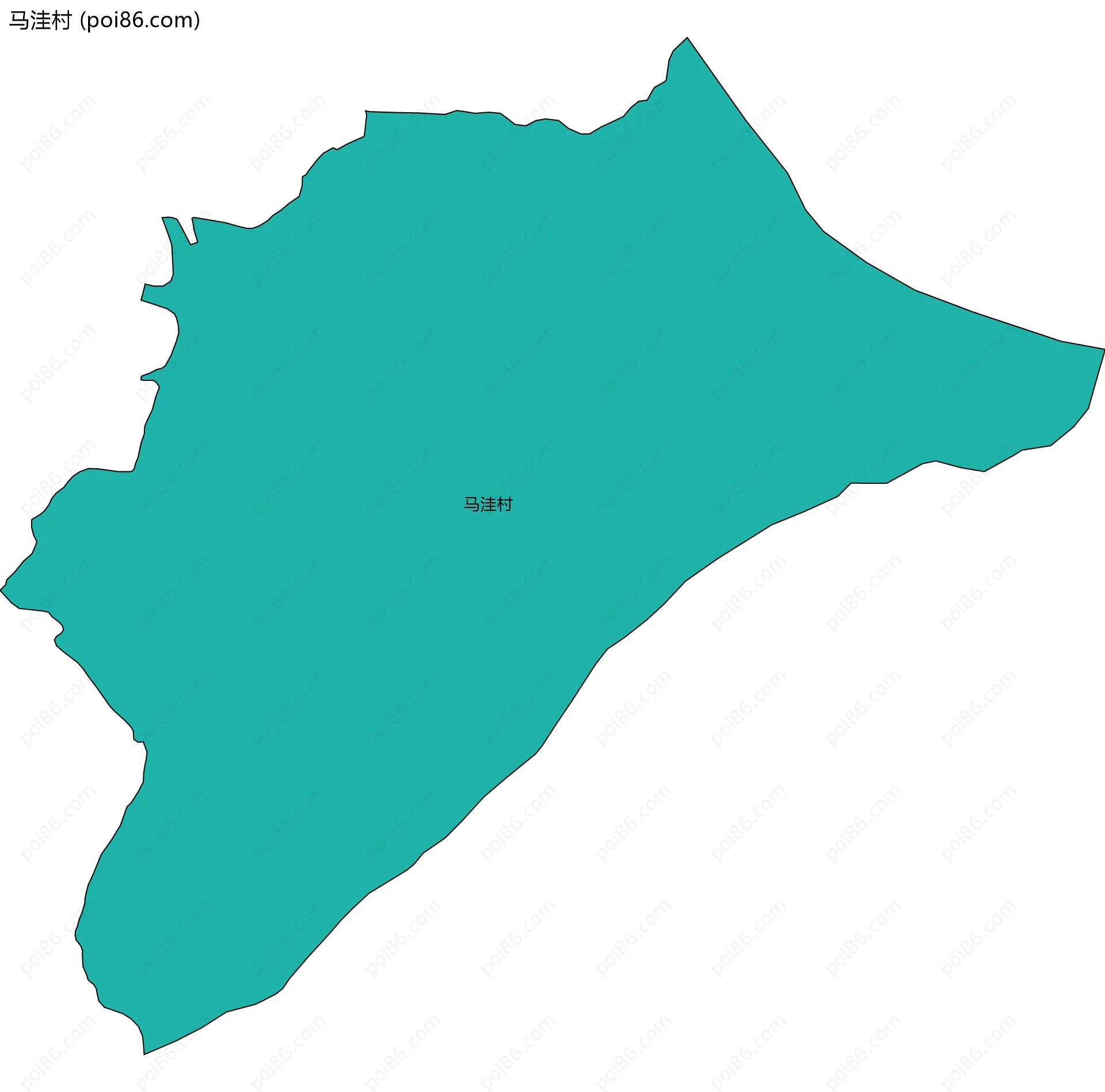 马洼村边界地图