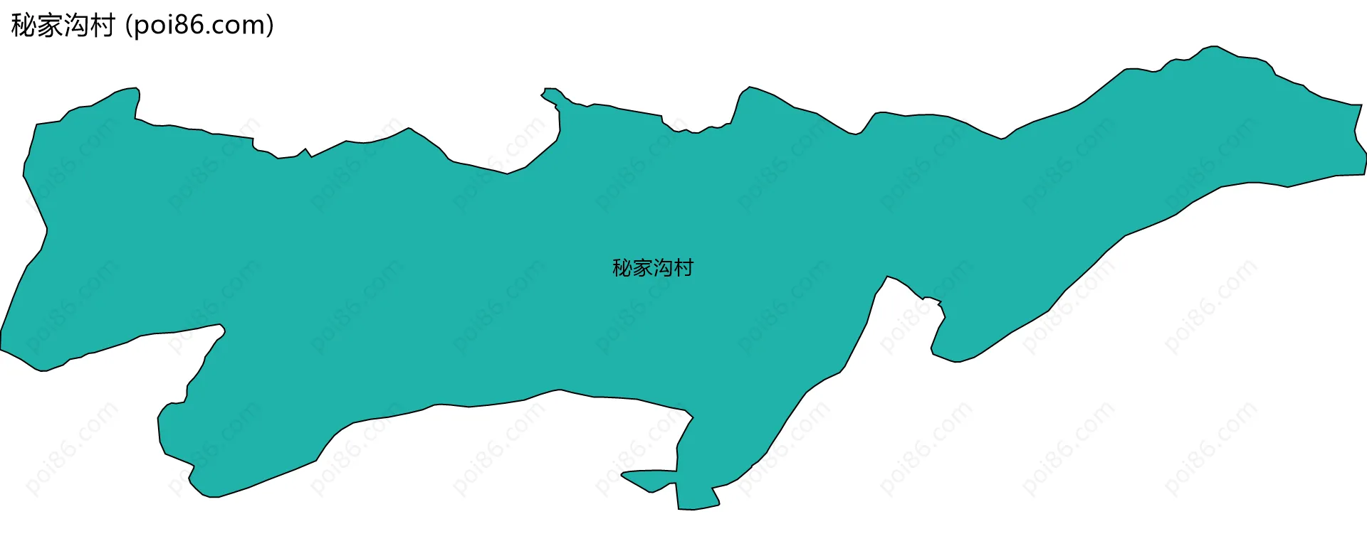 秘家沟村边界地图