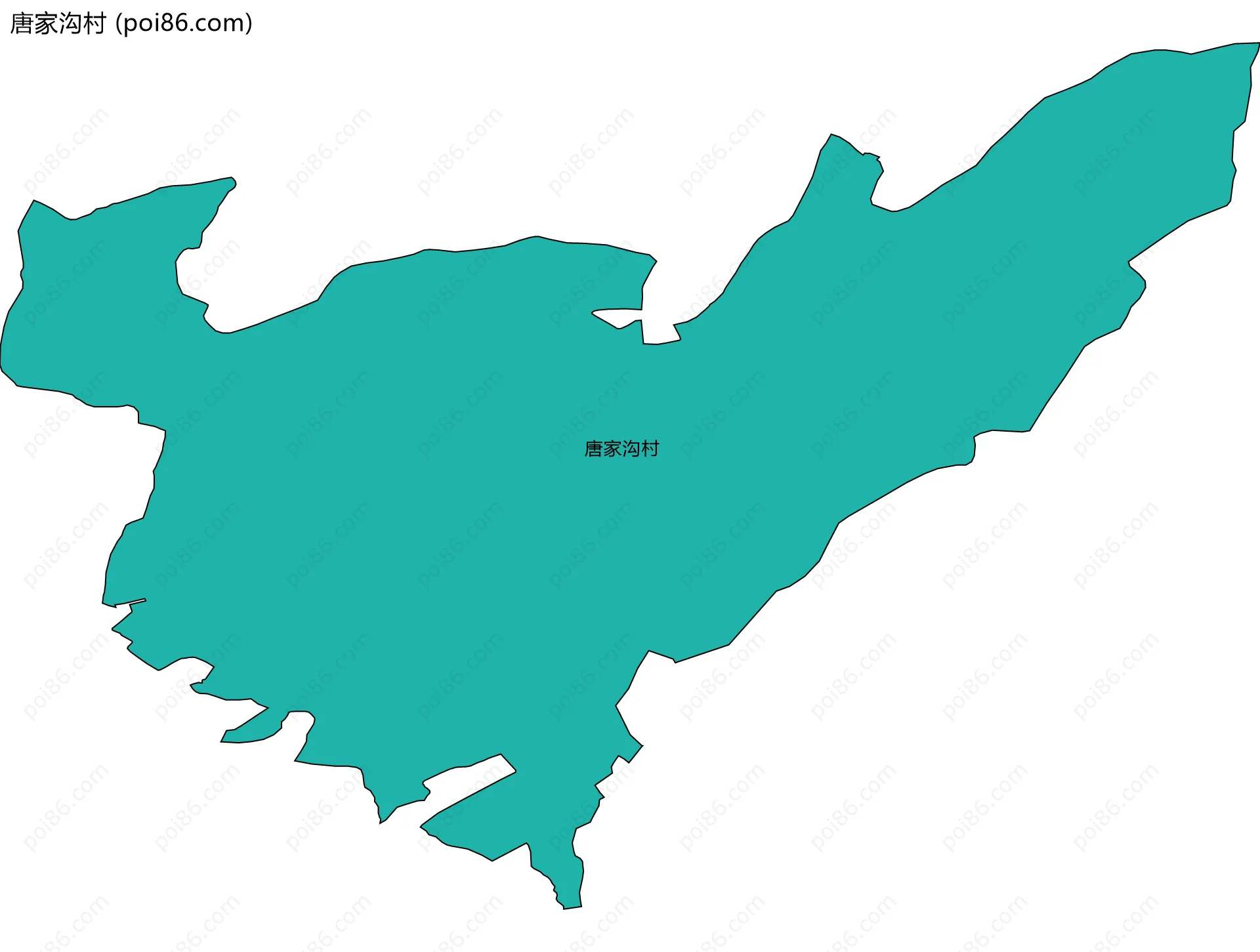 唐家沟村边界地图