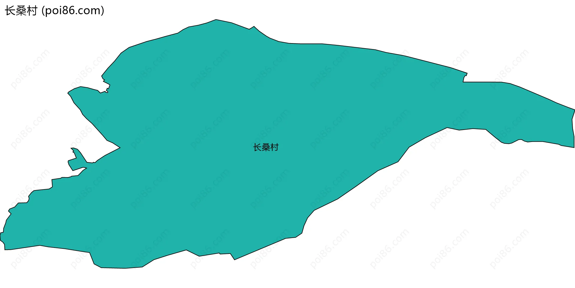 长桑村边界地图