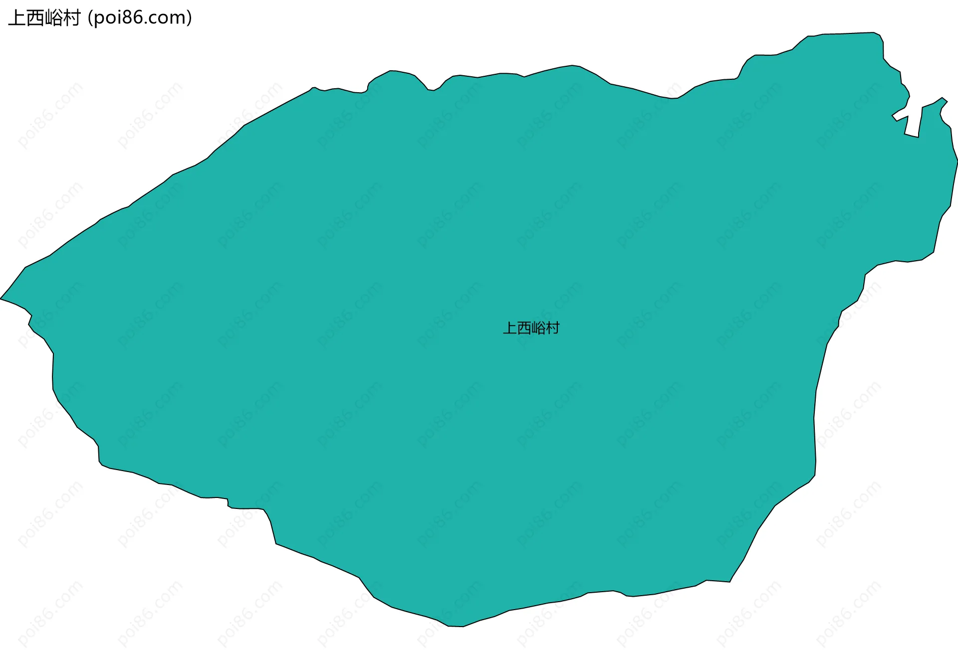 上西峪村边界地图