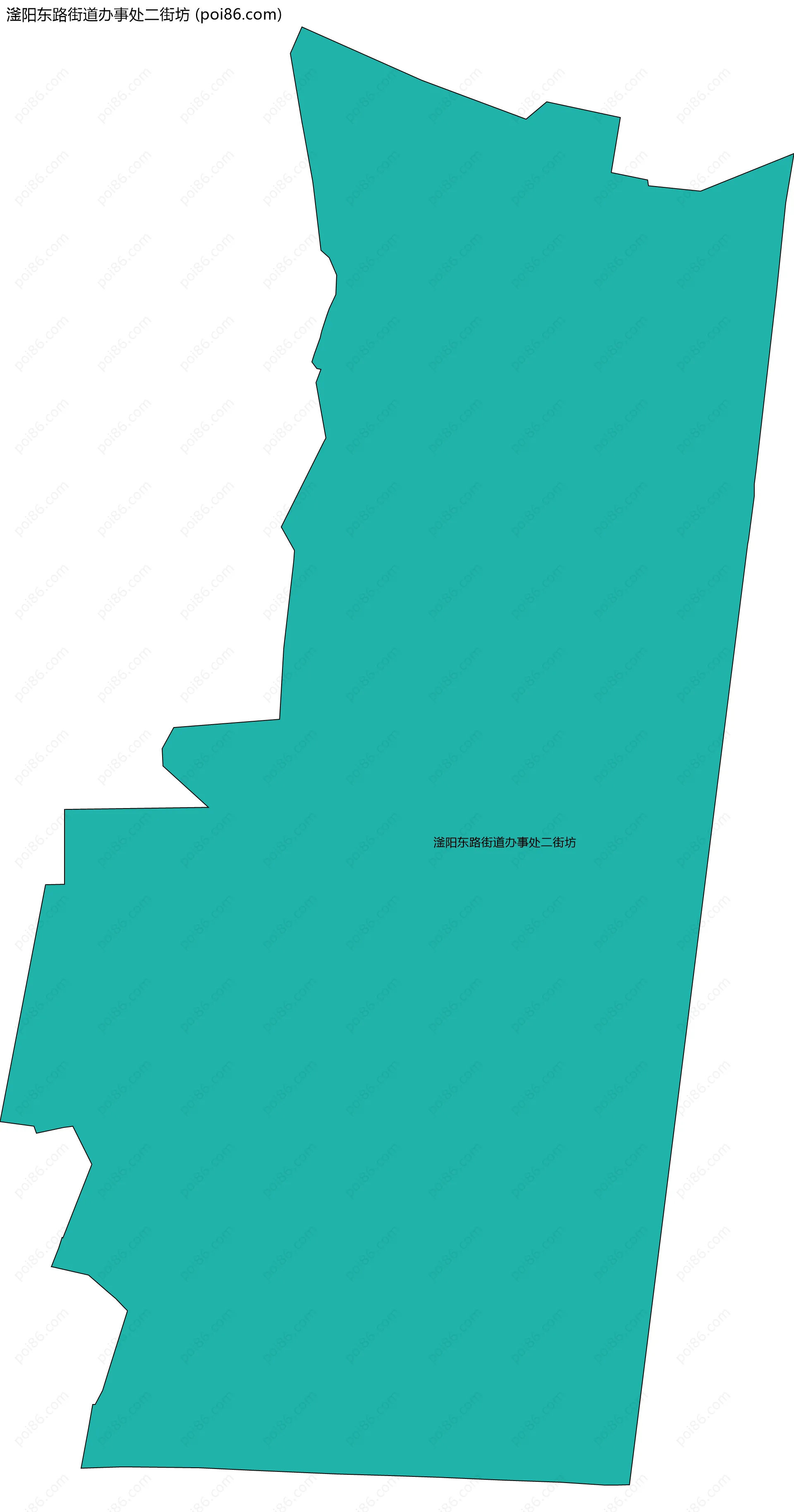 滏阳东路街道办事处二街坊边界地图