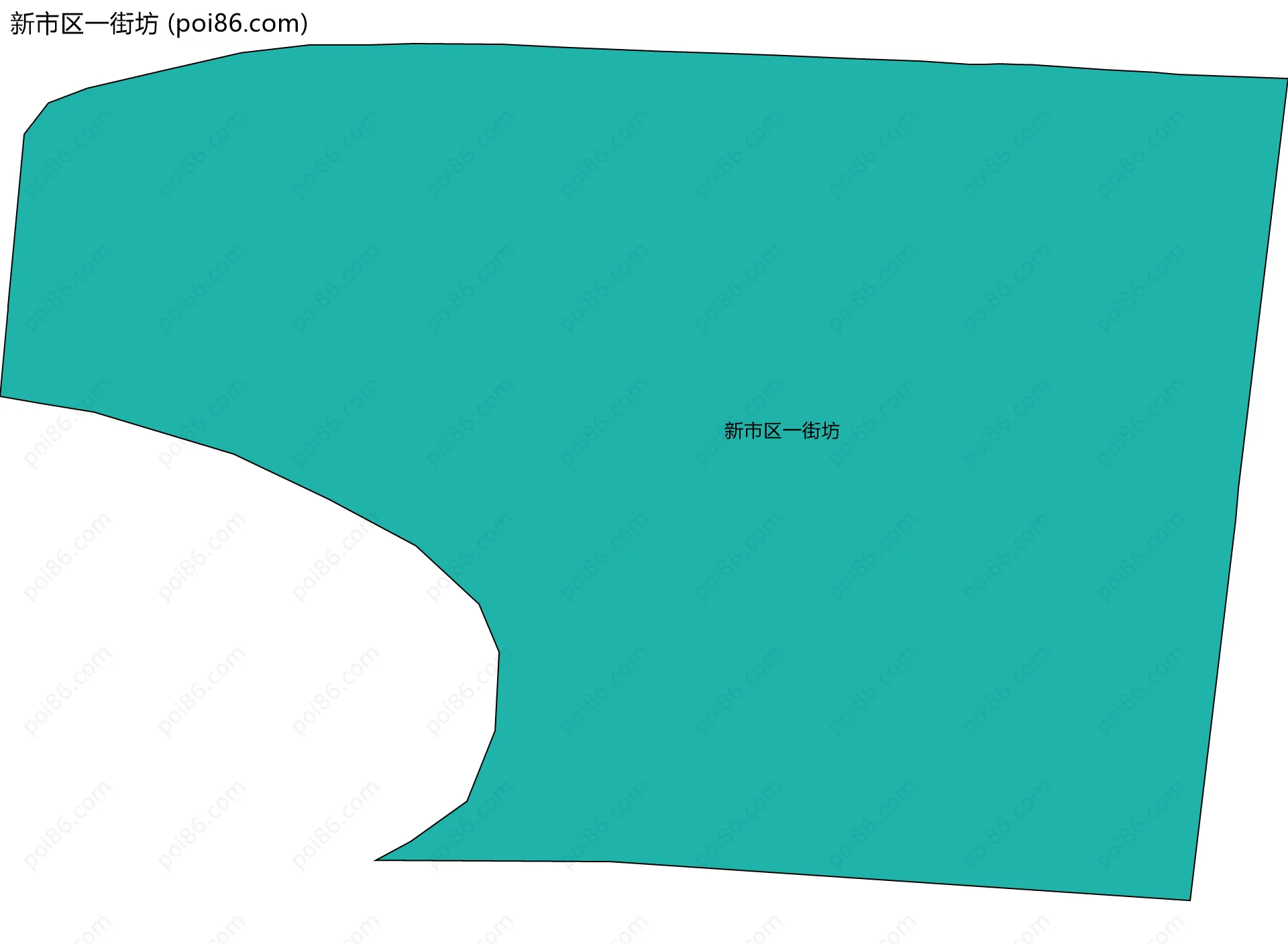 新市区一街坊边界地图