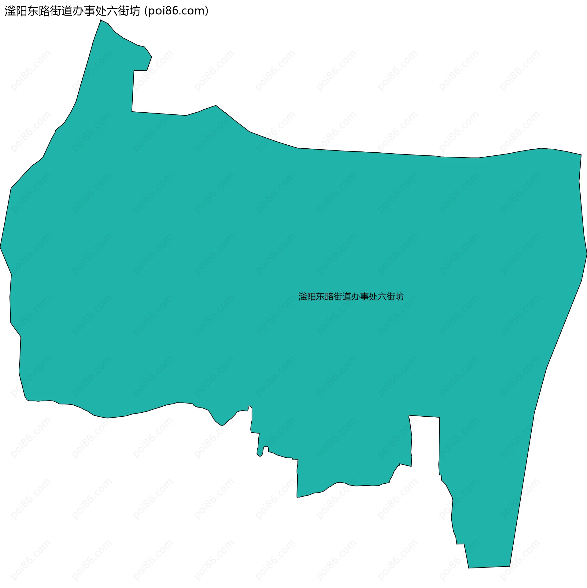 滏阳东路街道办事处六街坊边界地图