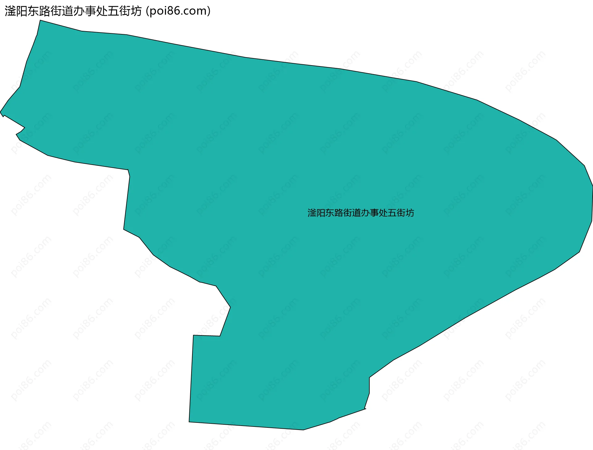 滏阳东路街道办事处五街坊边界地图