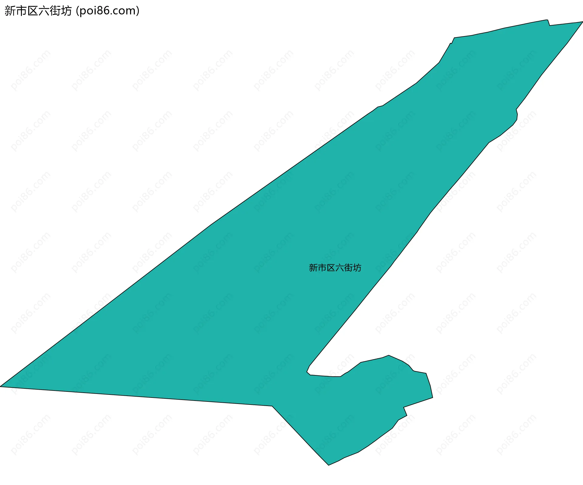 新市区六街坊边界地图
