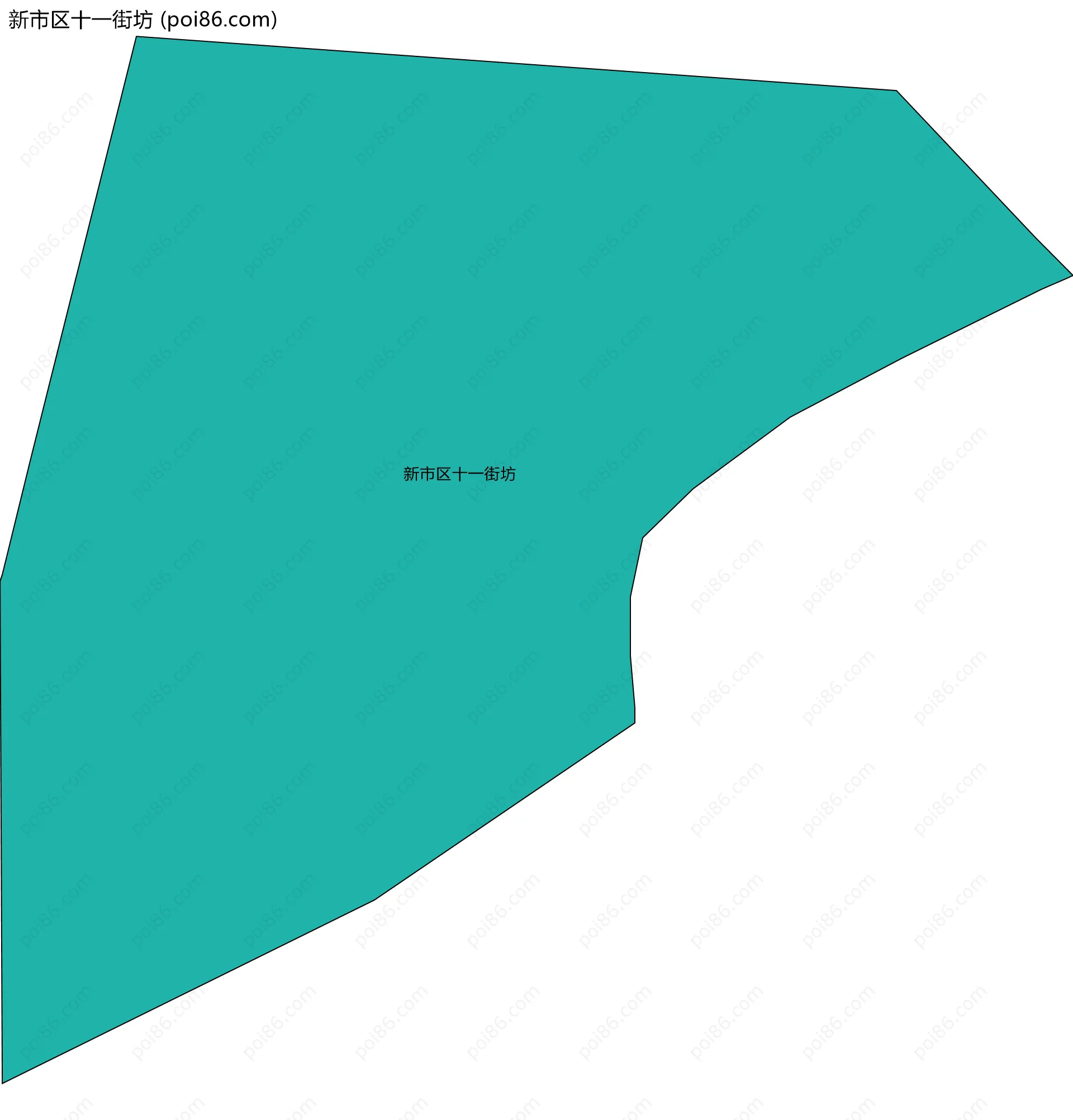 新市区十一街坊边界地图