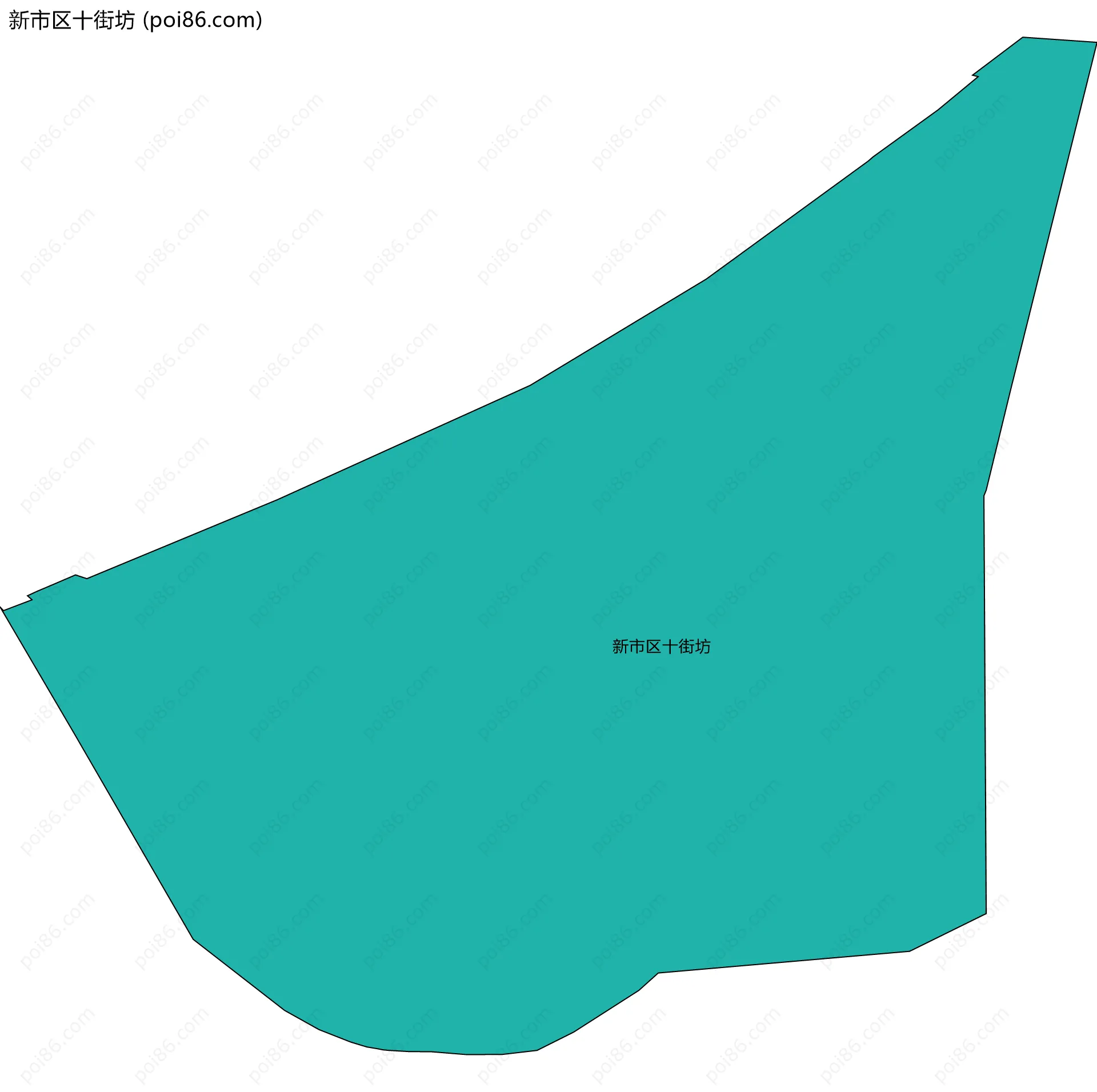 新市区十街坊边界地图