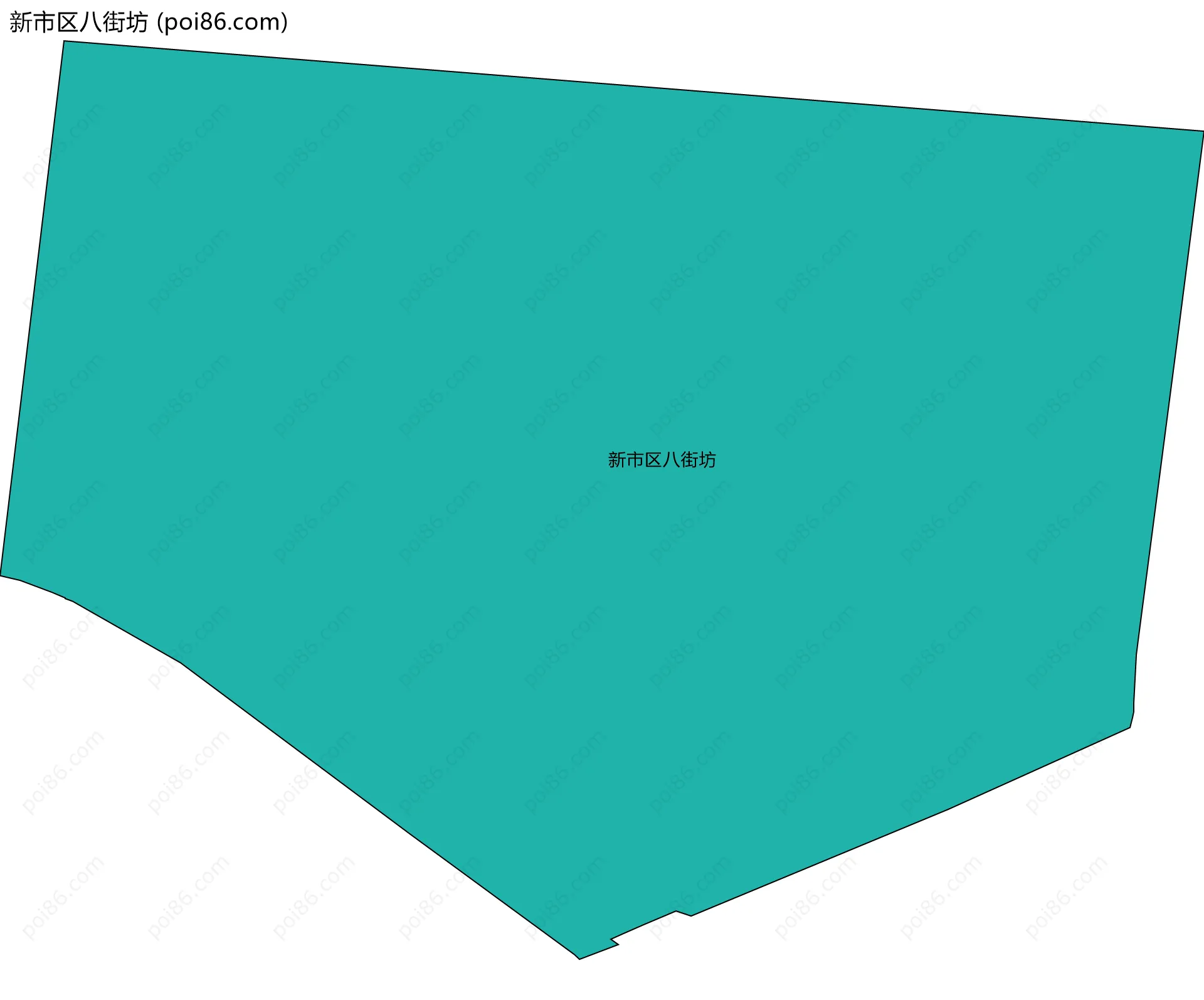 新市区八街坊边界地图