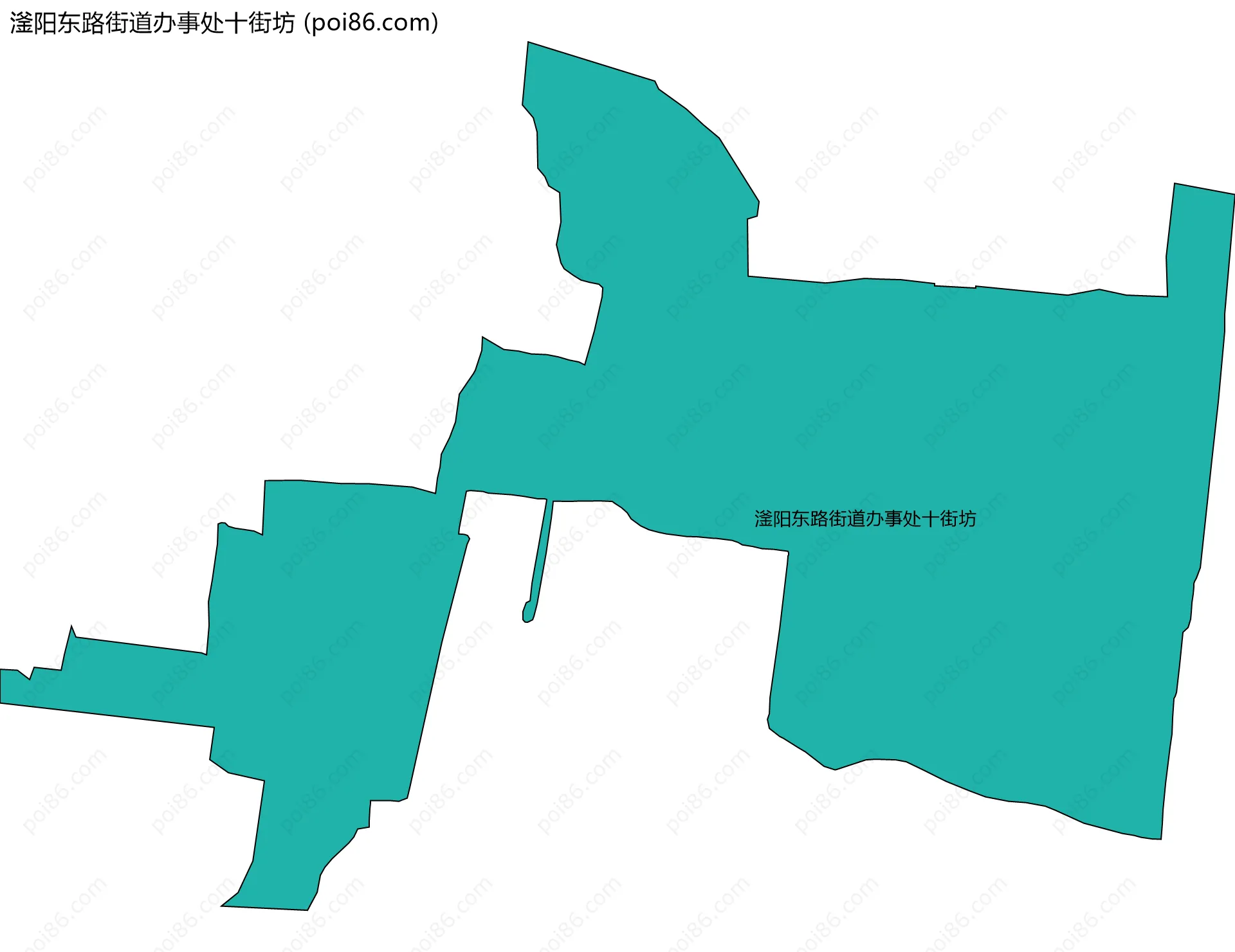 滏阳东路街道办事处十街坊边界地图